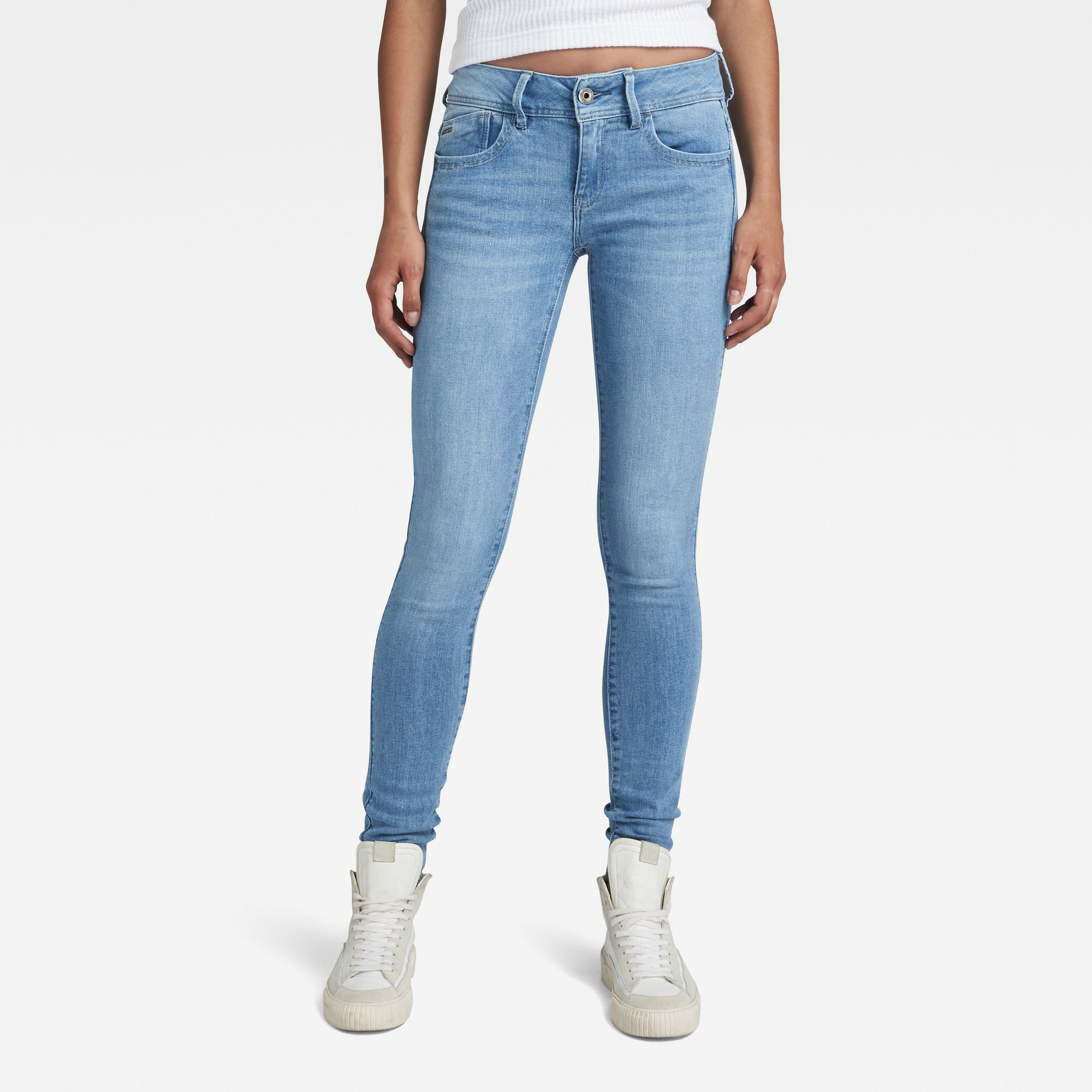 

Lynn Super Skinny Jeans - Midden blauw - Dames