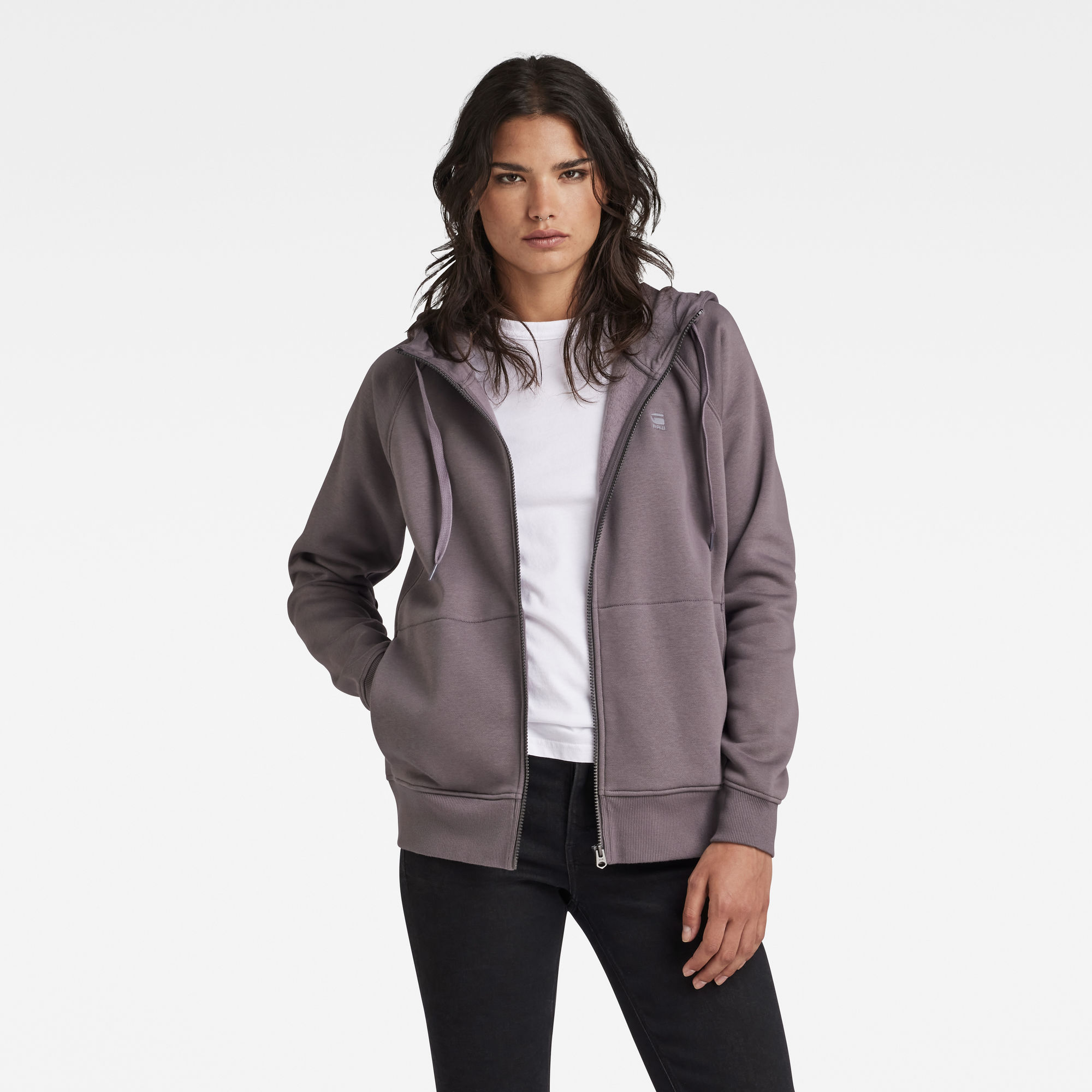 

Premium Core 2.1 Zip Thru Hoodie - Grey - Women