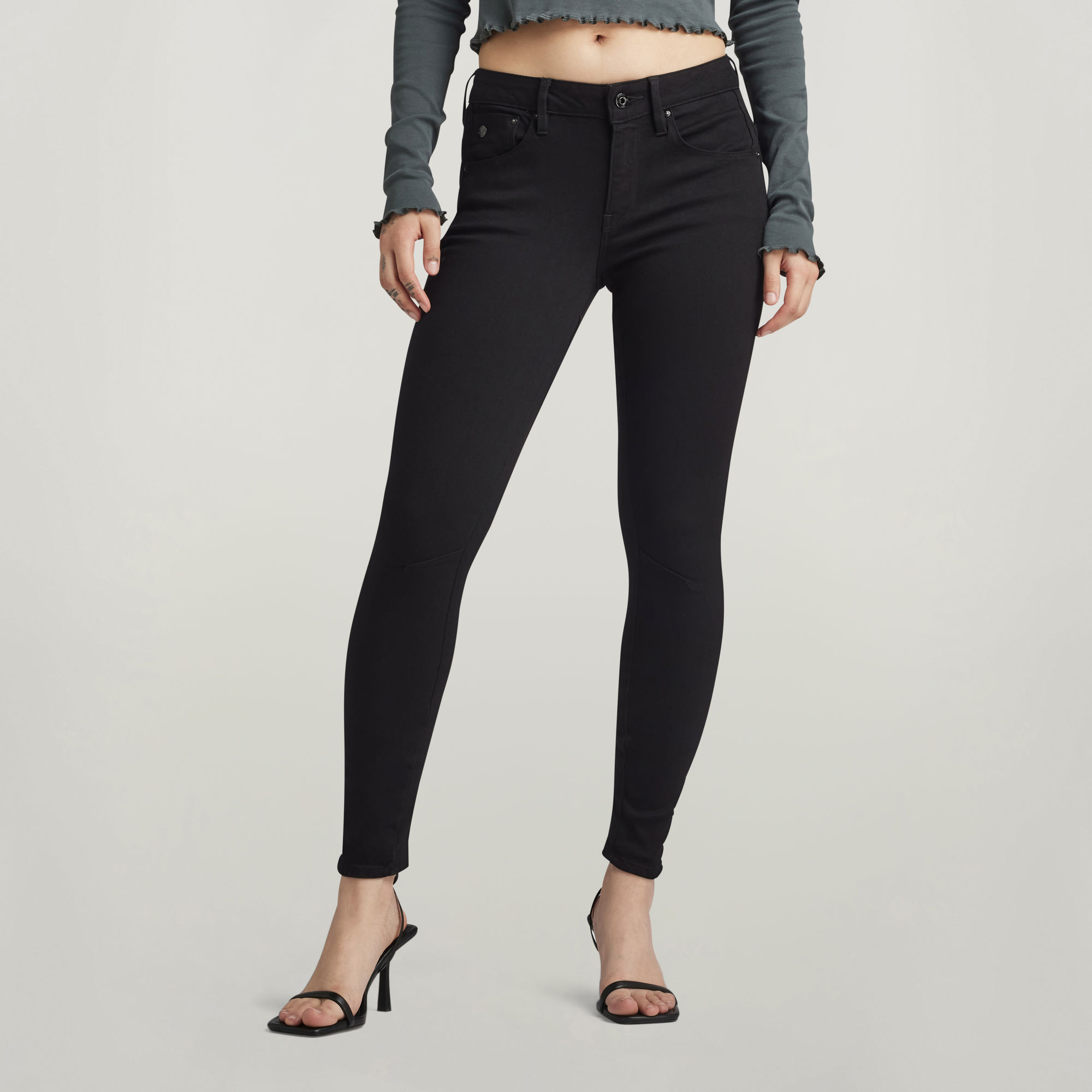 

Arc 3D Mid Skinny Jeans - Zwart - Dames
