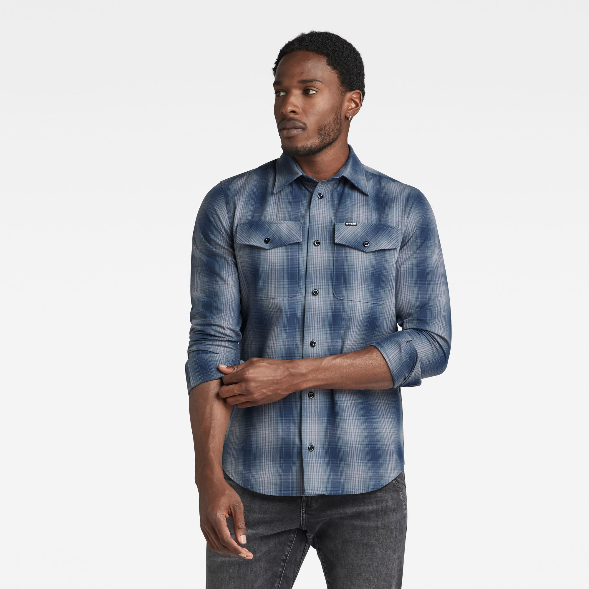 

Marine Slim Shirt - Meerkleurig - Heren