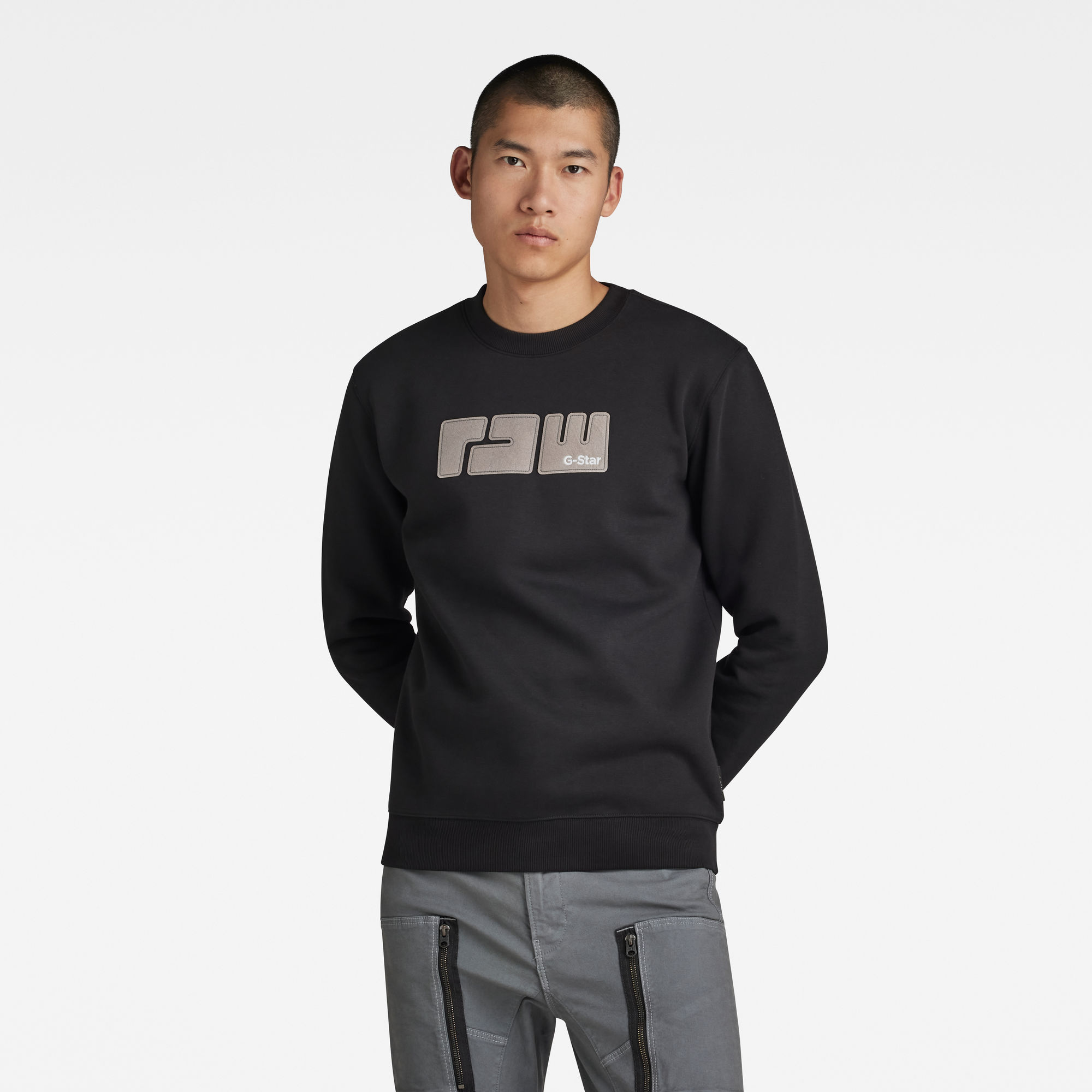 

RAW. Felt Sweater - Black - Men