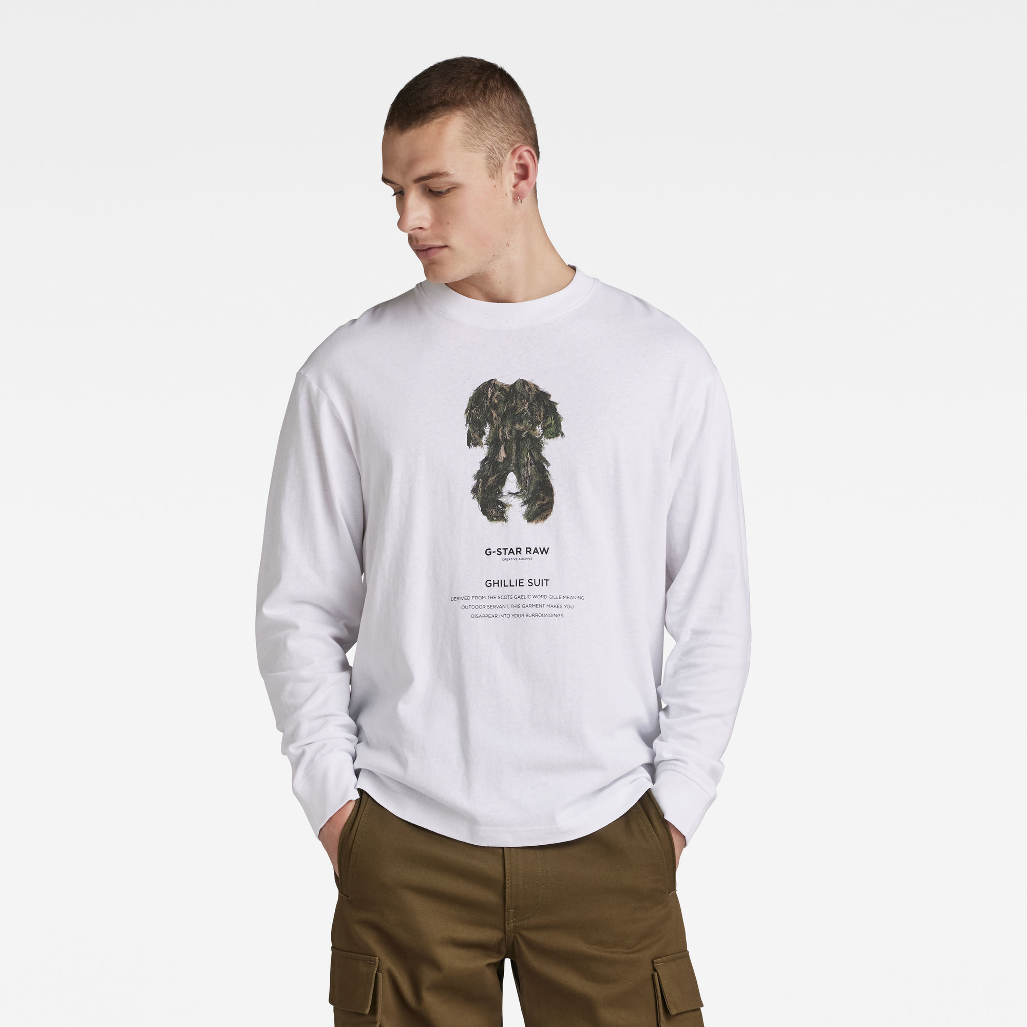 

Archive Boxy T-Shirt - white ghillie suit - Men