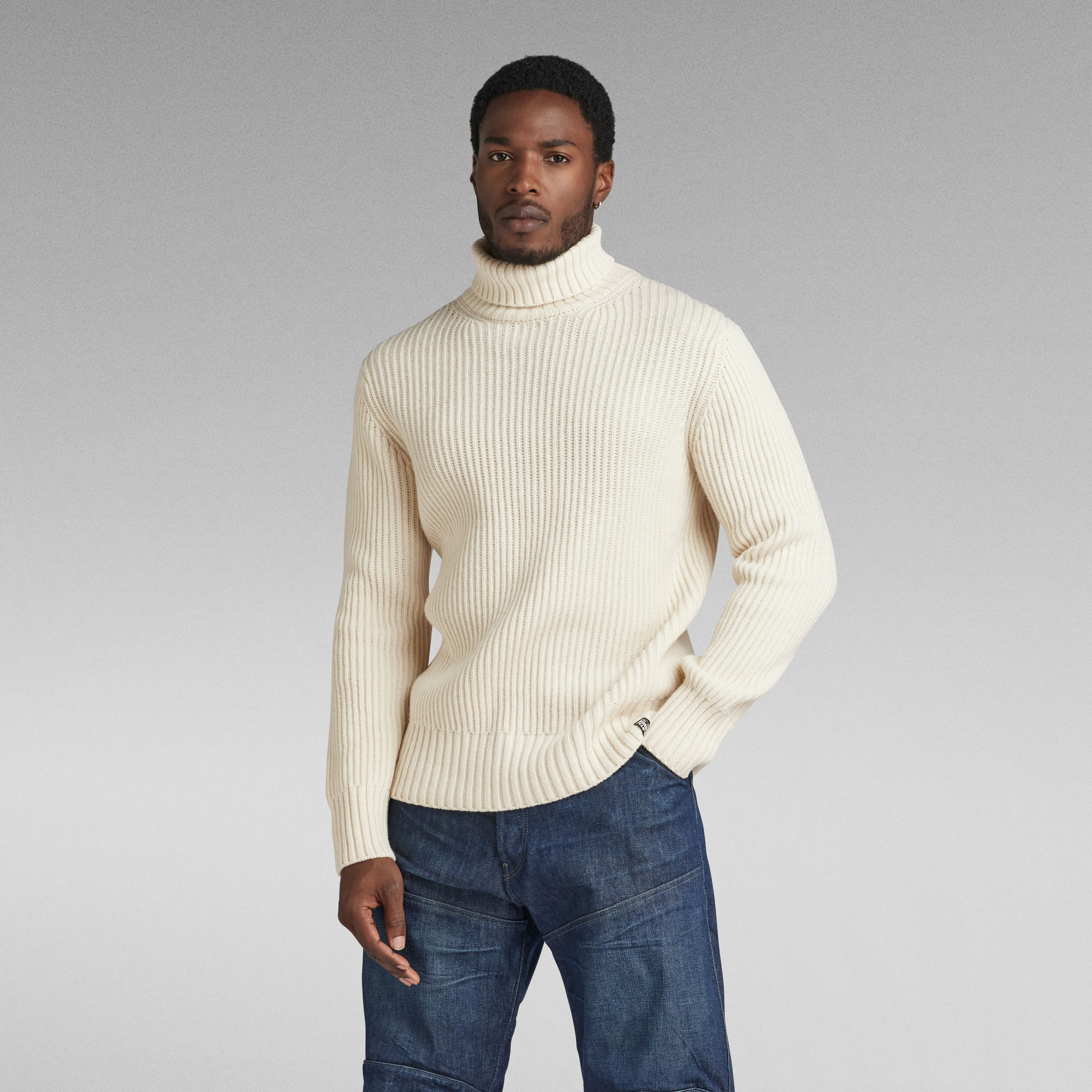 

Essential Turtle Knitted Sweater - Beige - Men