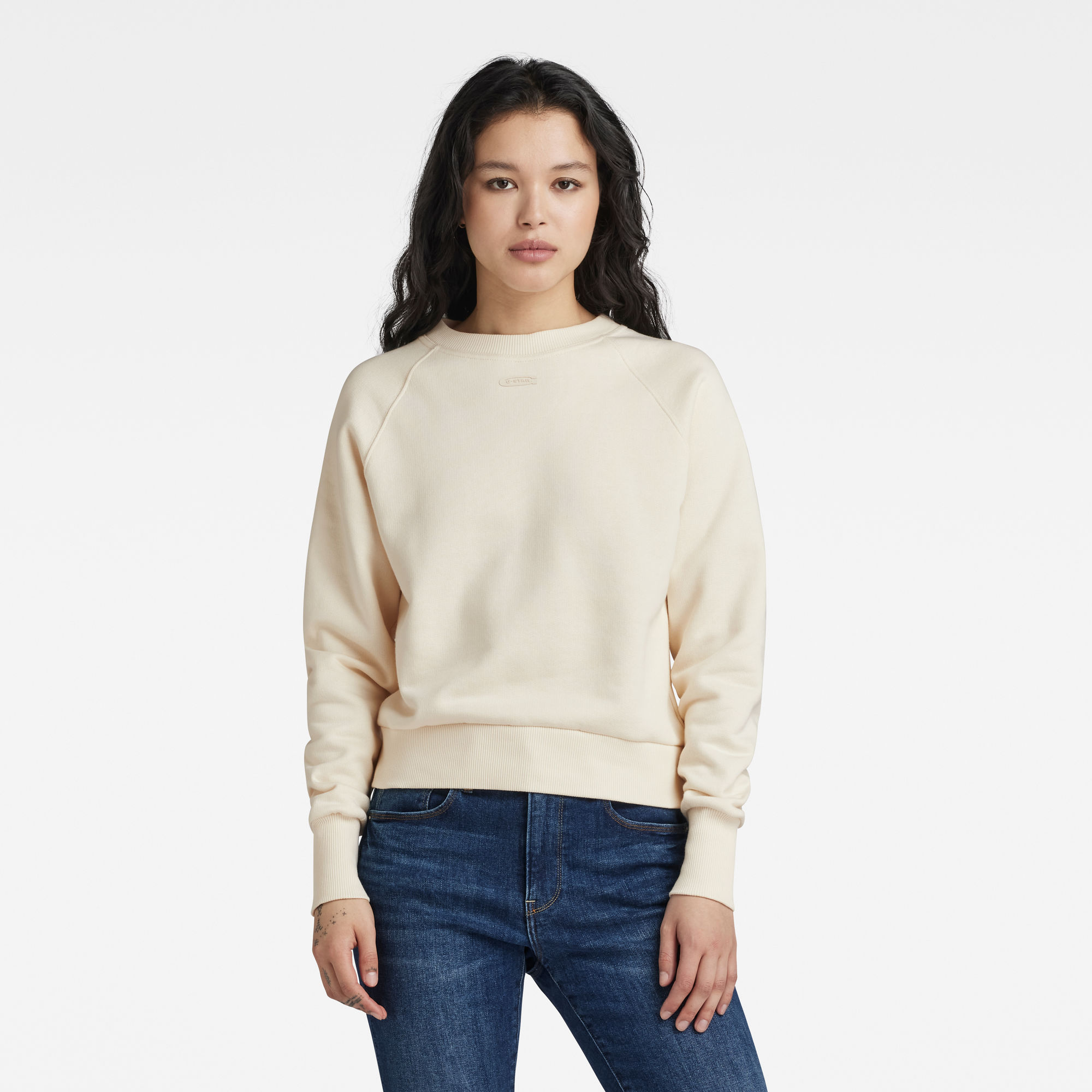 

Raglan Logo Sweatshirt - Beige - Damen