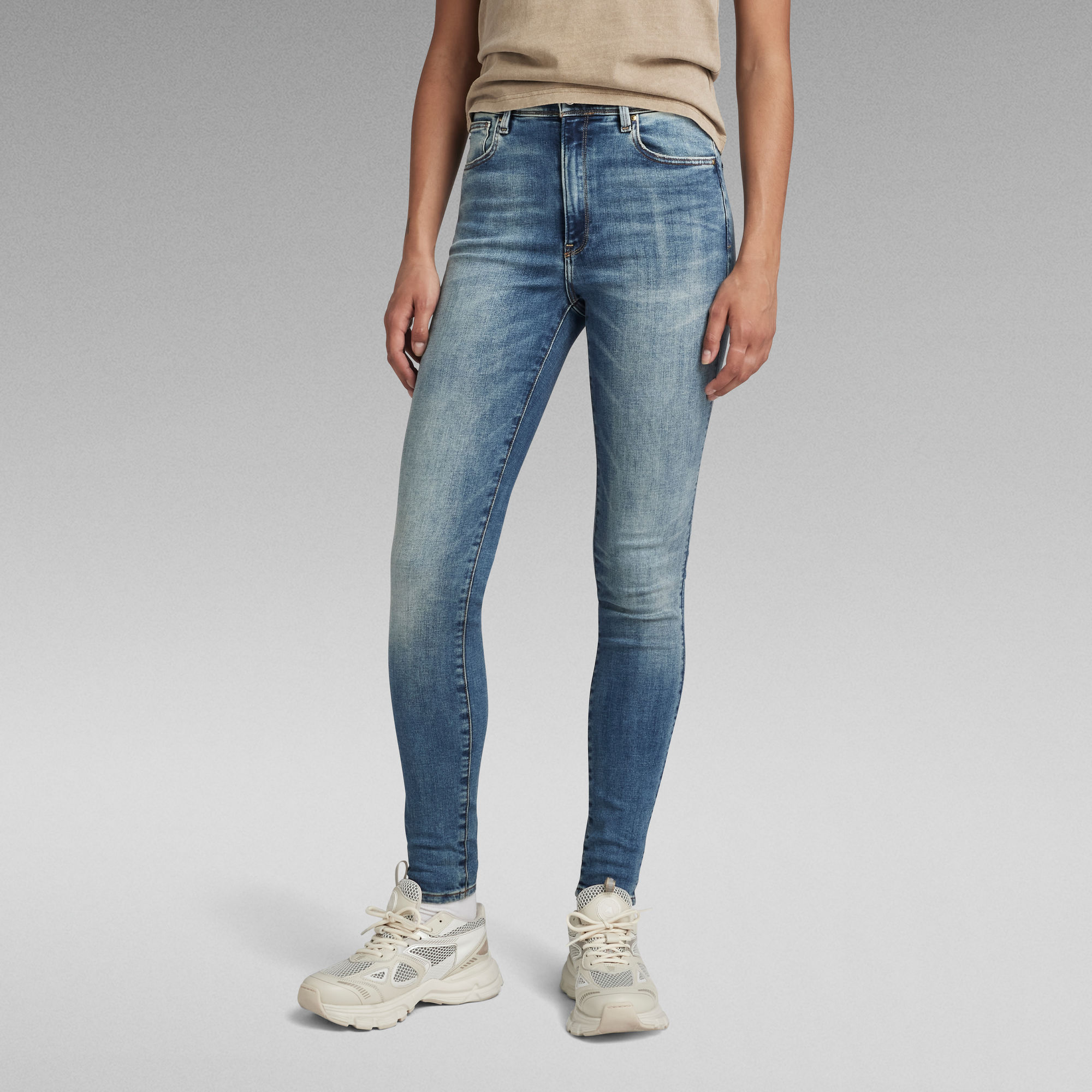 

Kafey Ultra High Skinny Jeans - Medium blue - Women