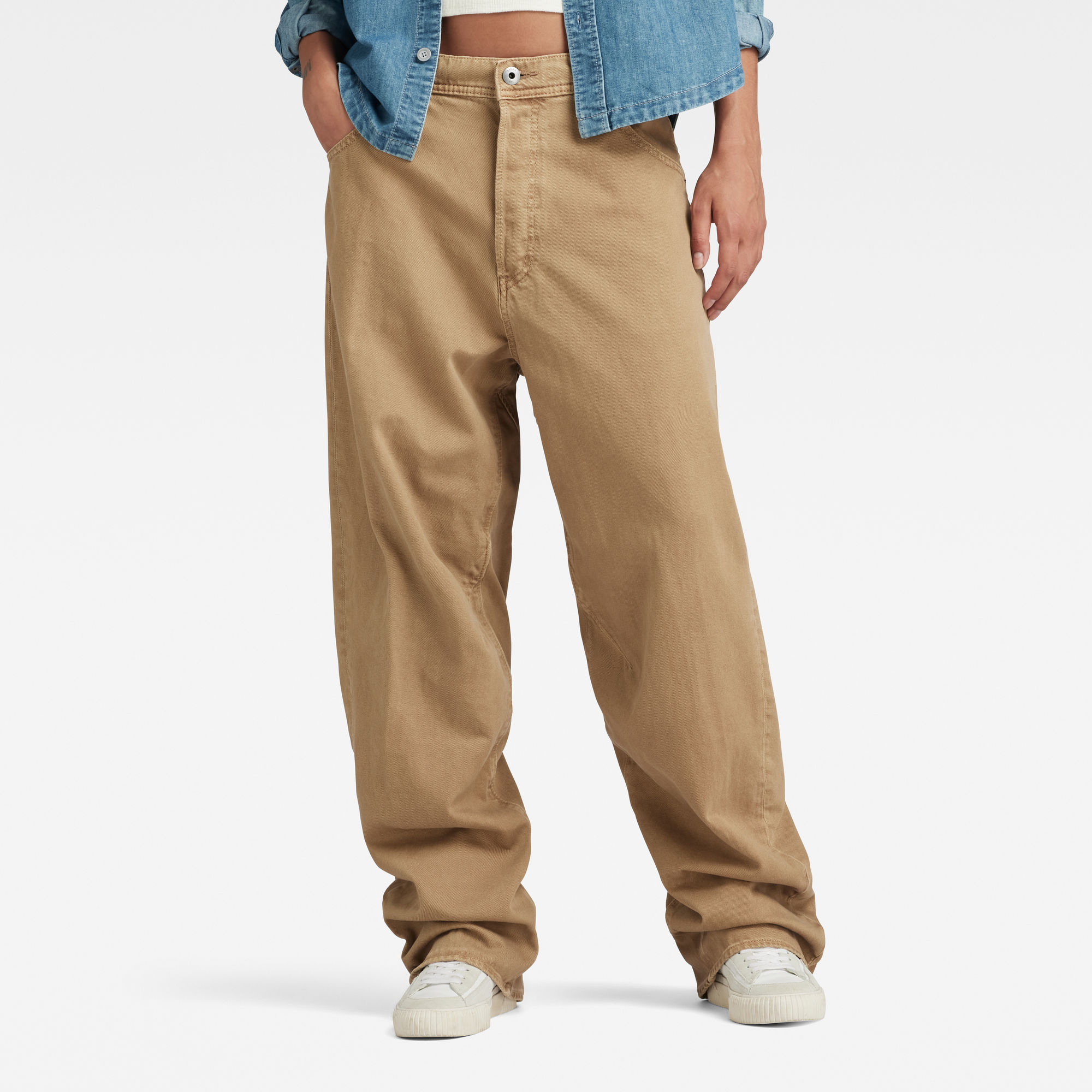 

Unisex Arc 3D Loose Jeans - Bruin - Dames