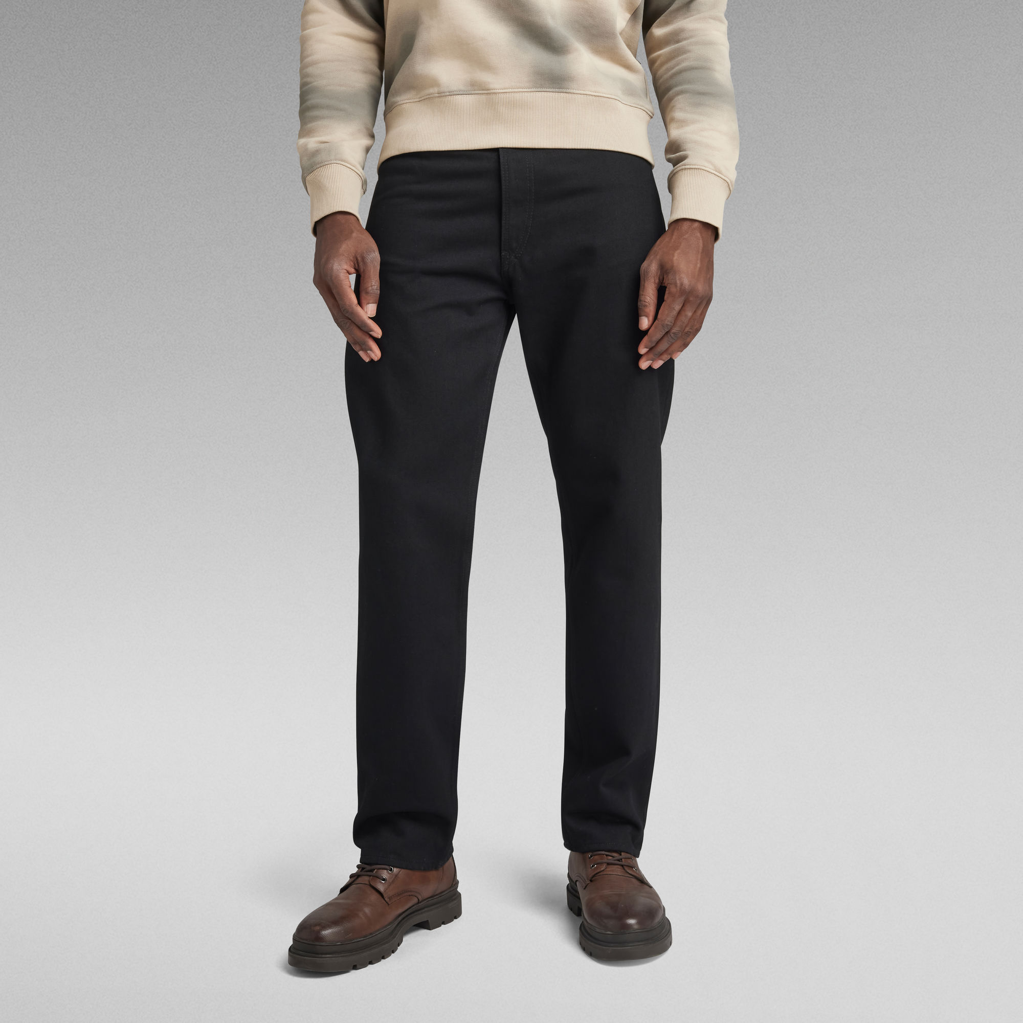 

Type 49 Relaxed Straight Jeans - Black - Men