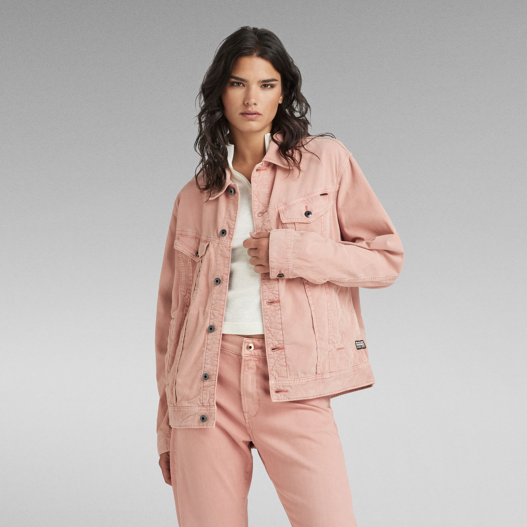 

Oversized Western Jacket Evergreen - Pink - Women