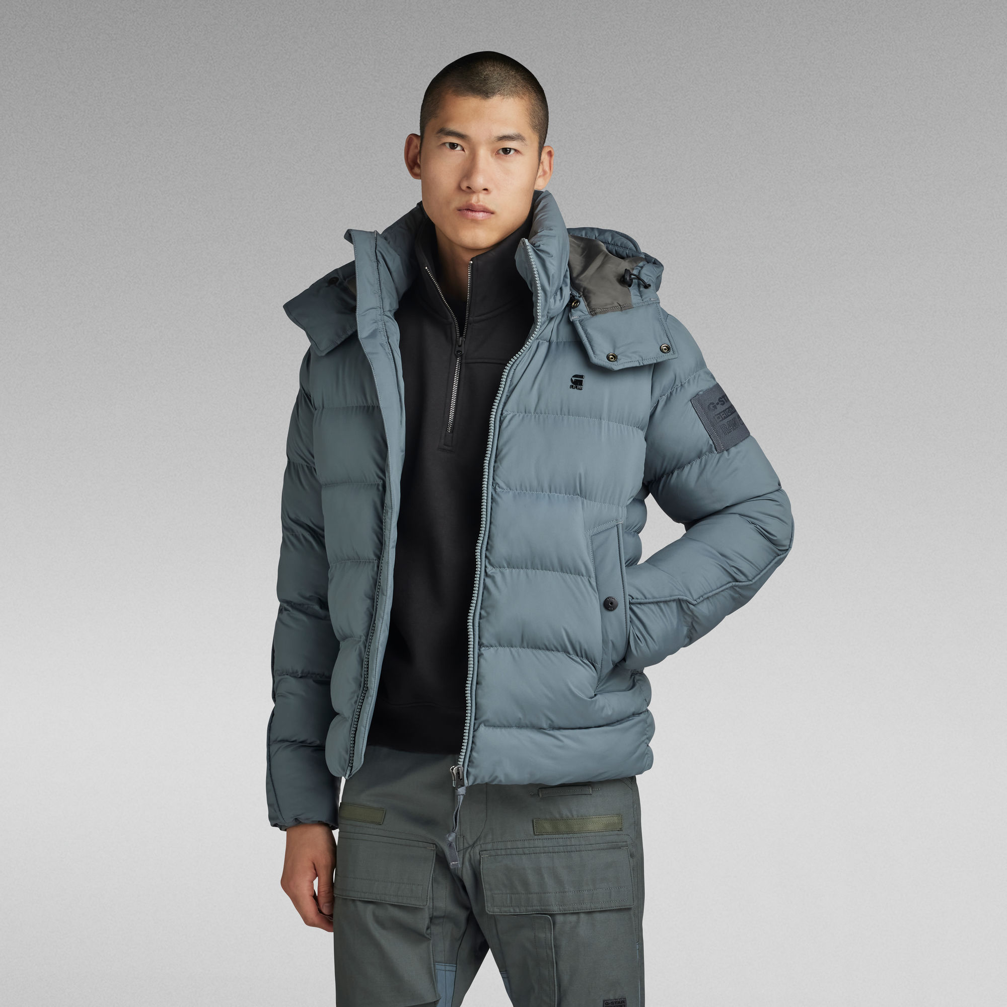 

G-Whistler Padded Hooded Jacket - Grey - Men