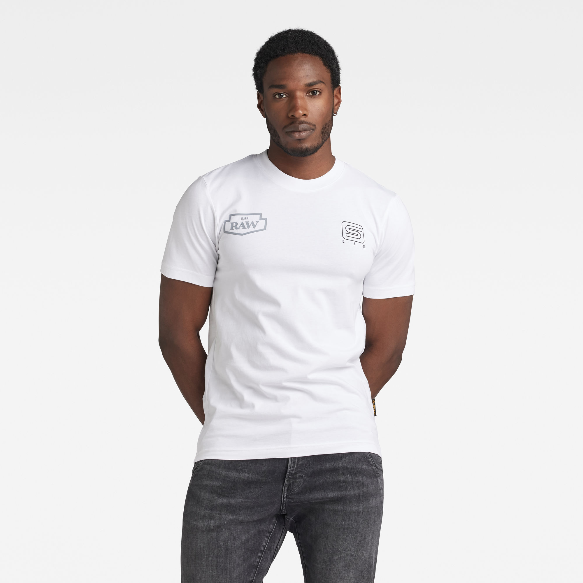 

Multi Graphic Slim T-Shirt - White - Men
