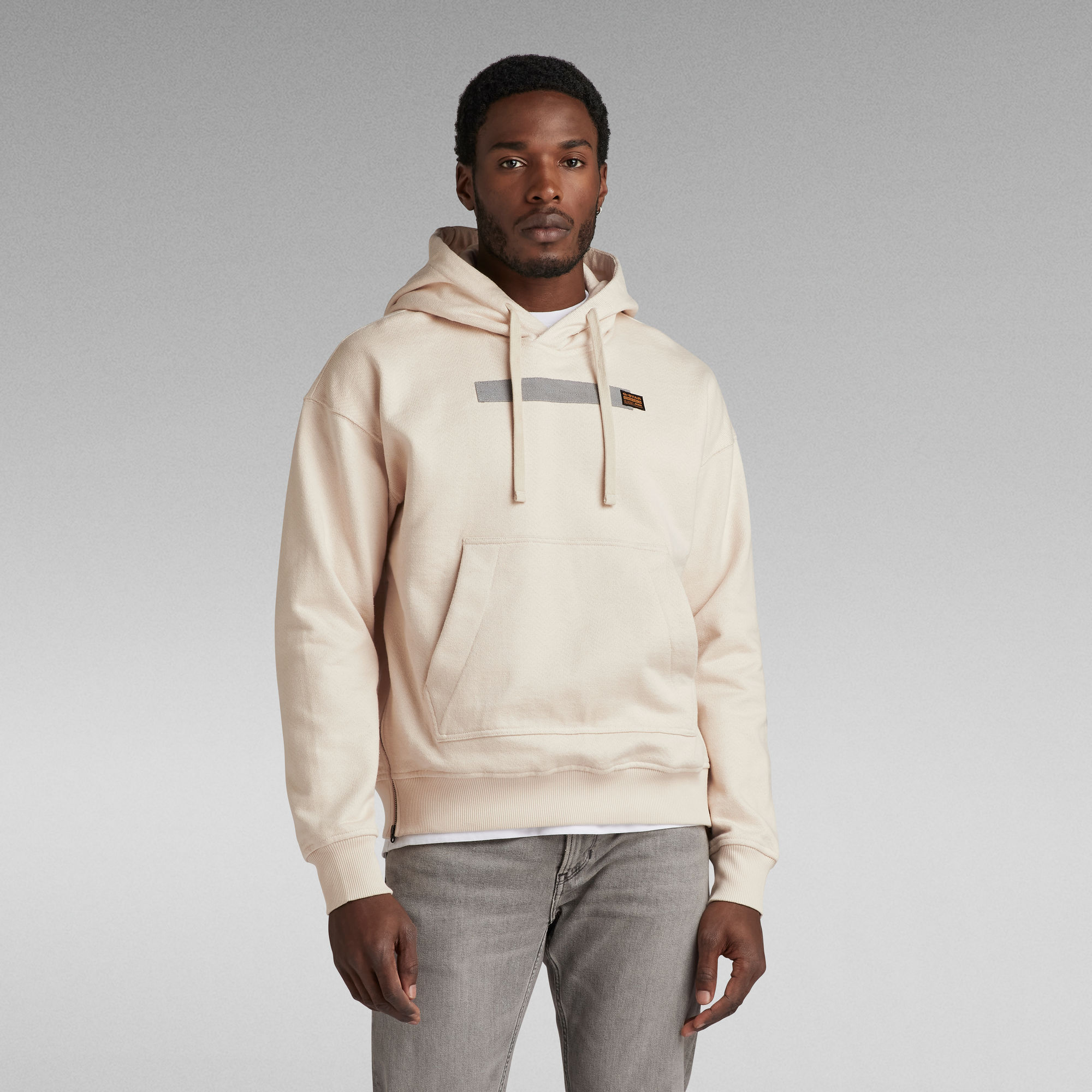 

Flight Deck Loose Hooded Sweater - White - Men