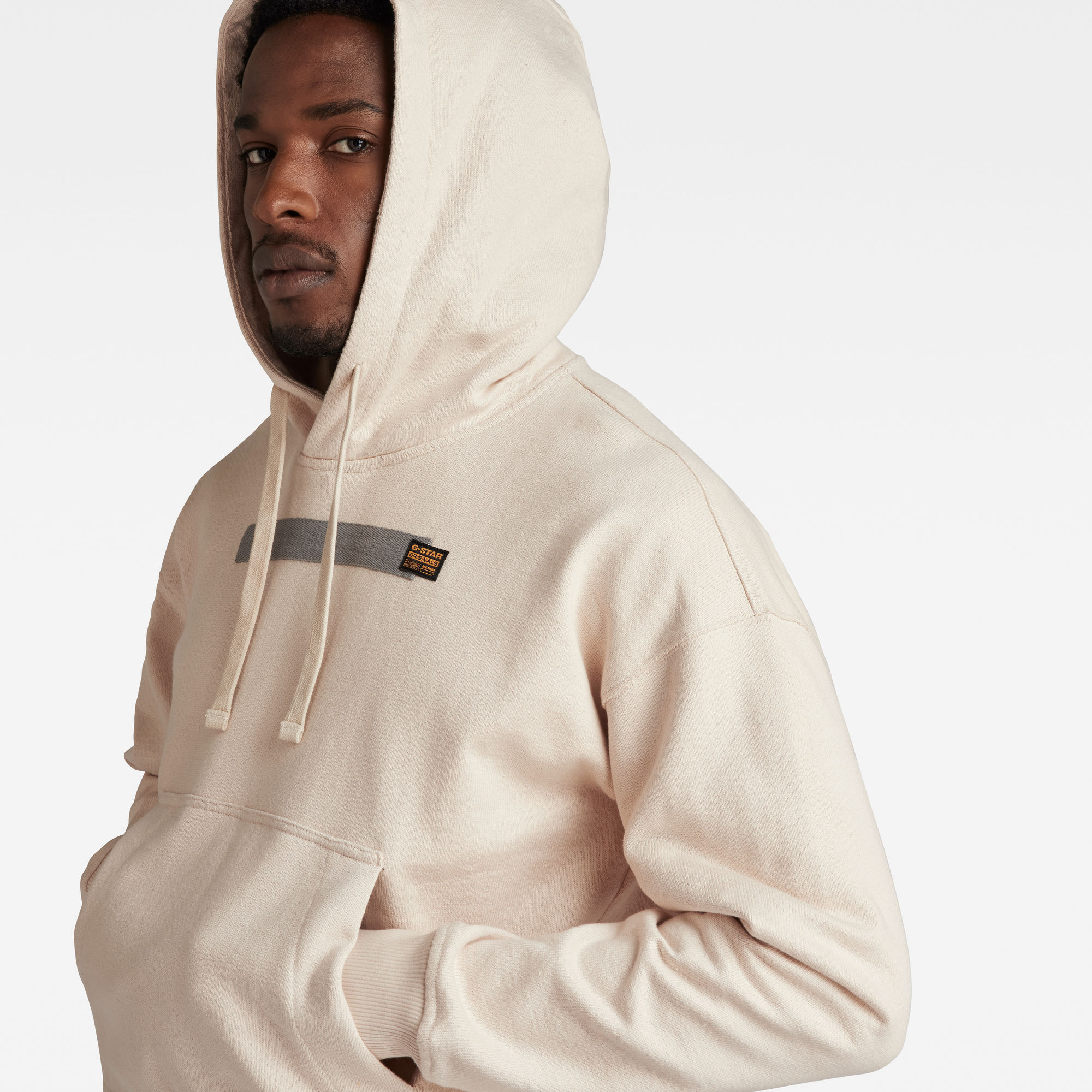 G-Star RAW Flight Deck Loose Hoodie Wit Heren