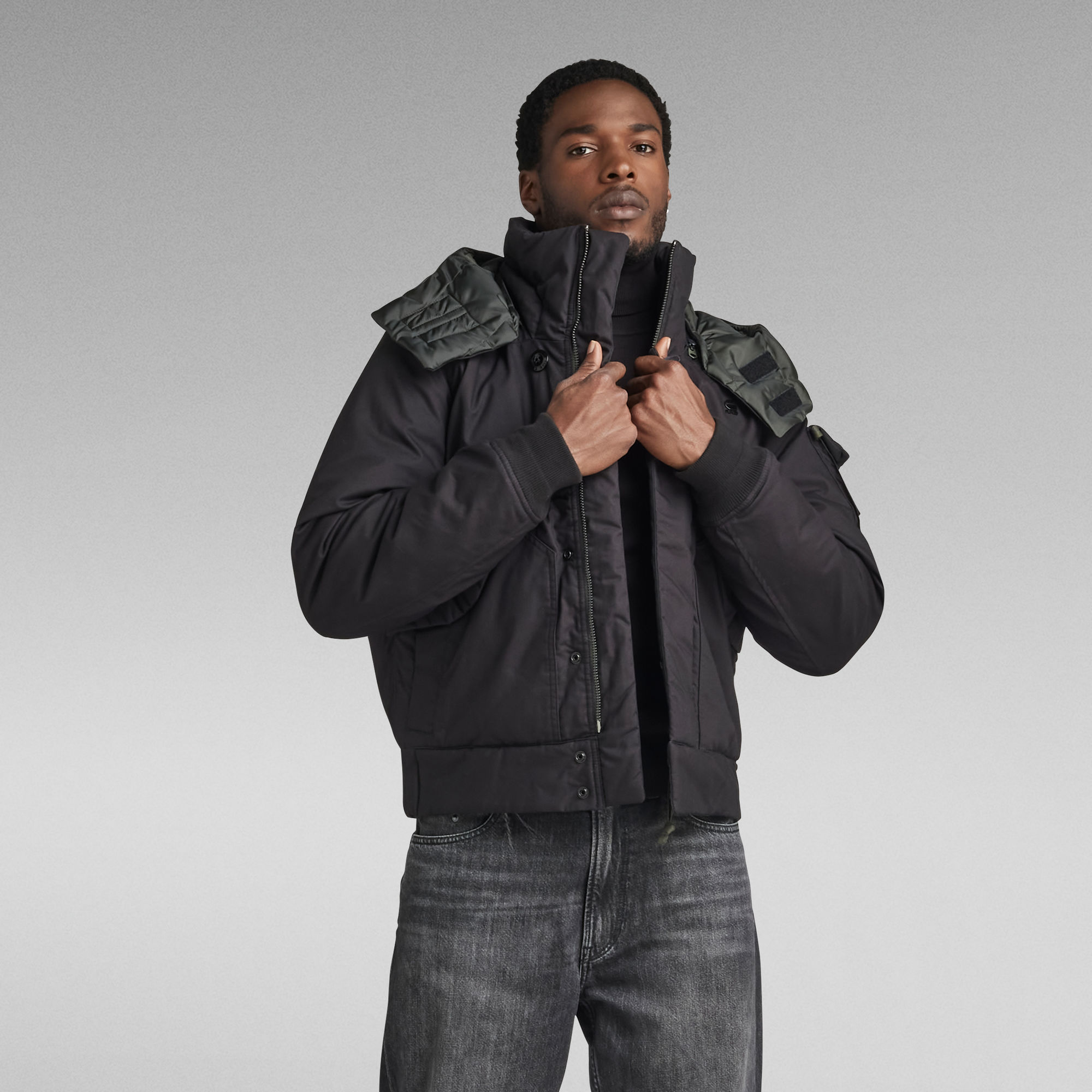 

Flight Bomber Puffer - Black - Men