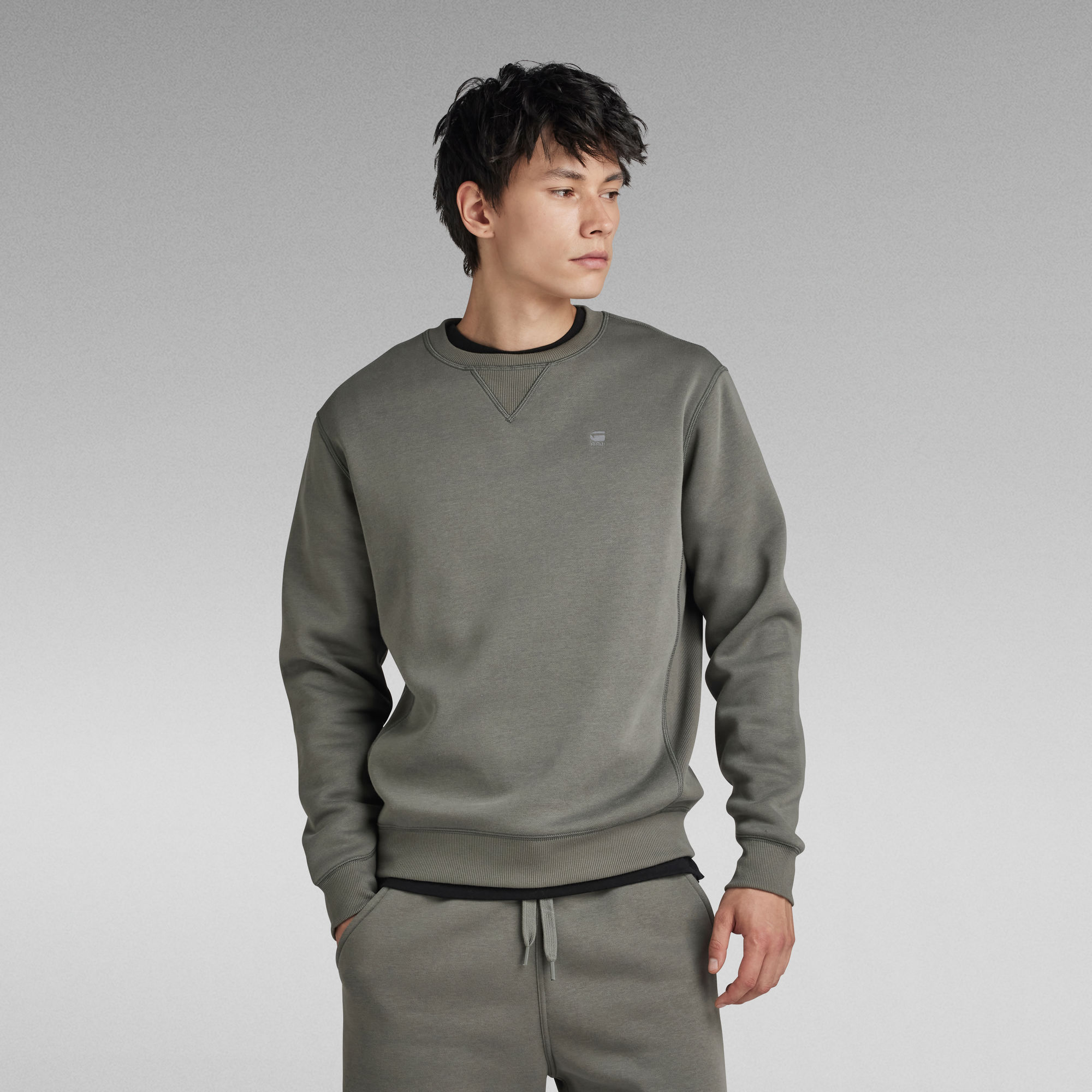 G-Star RAW Premium Core Sweater Grijs Heren