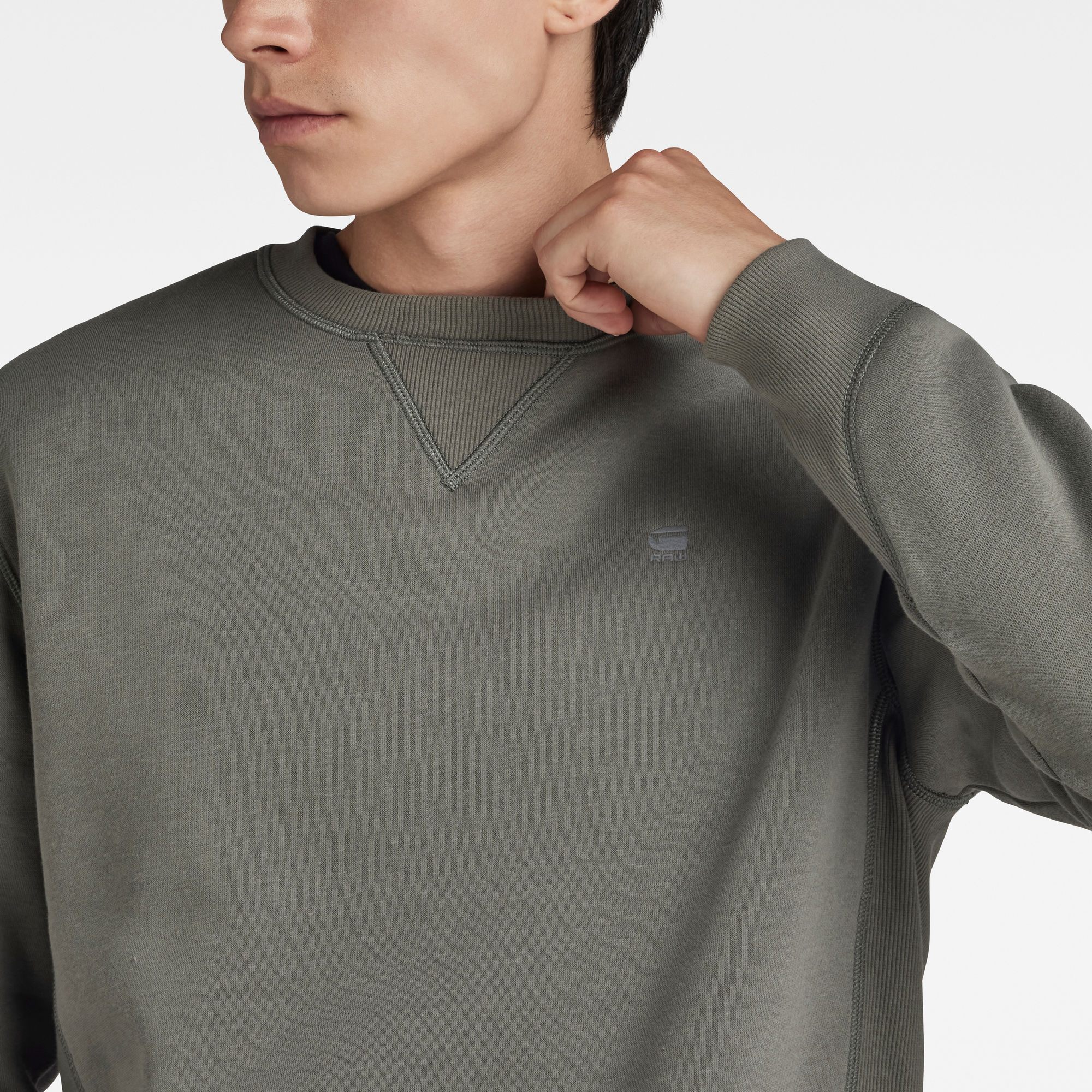 G-Star RAW Premium Core Sweater Grijs Heren