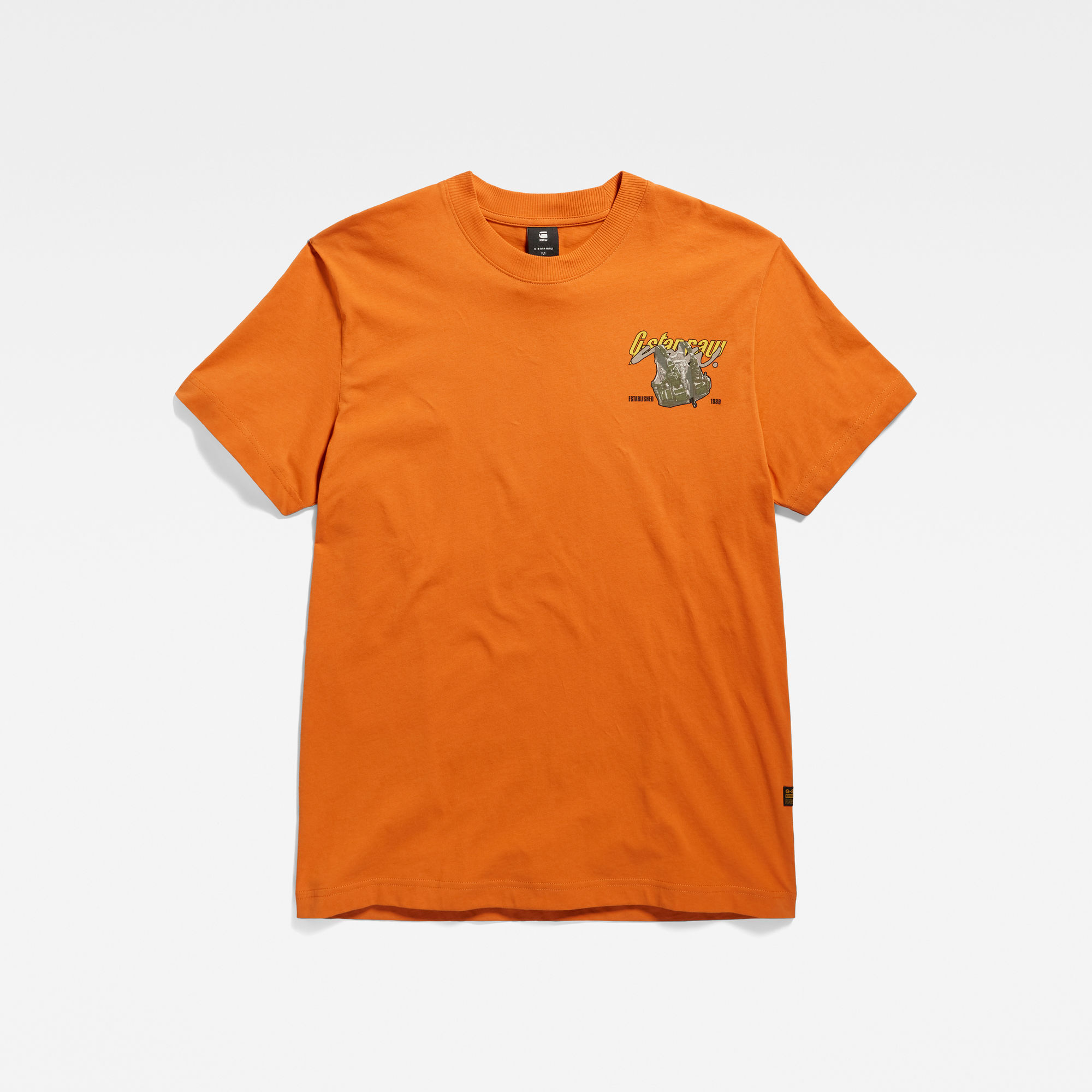 G-Star RAW Vest Back Graphic T-Shirt Oranje Heren