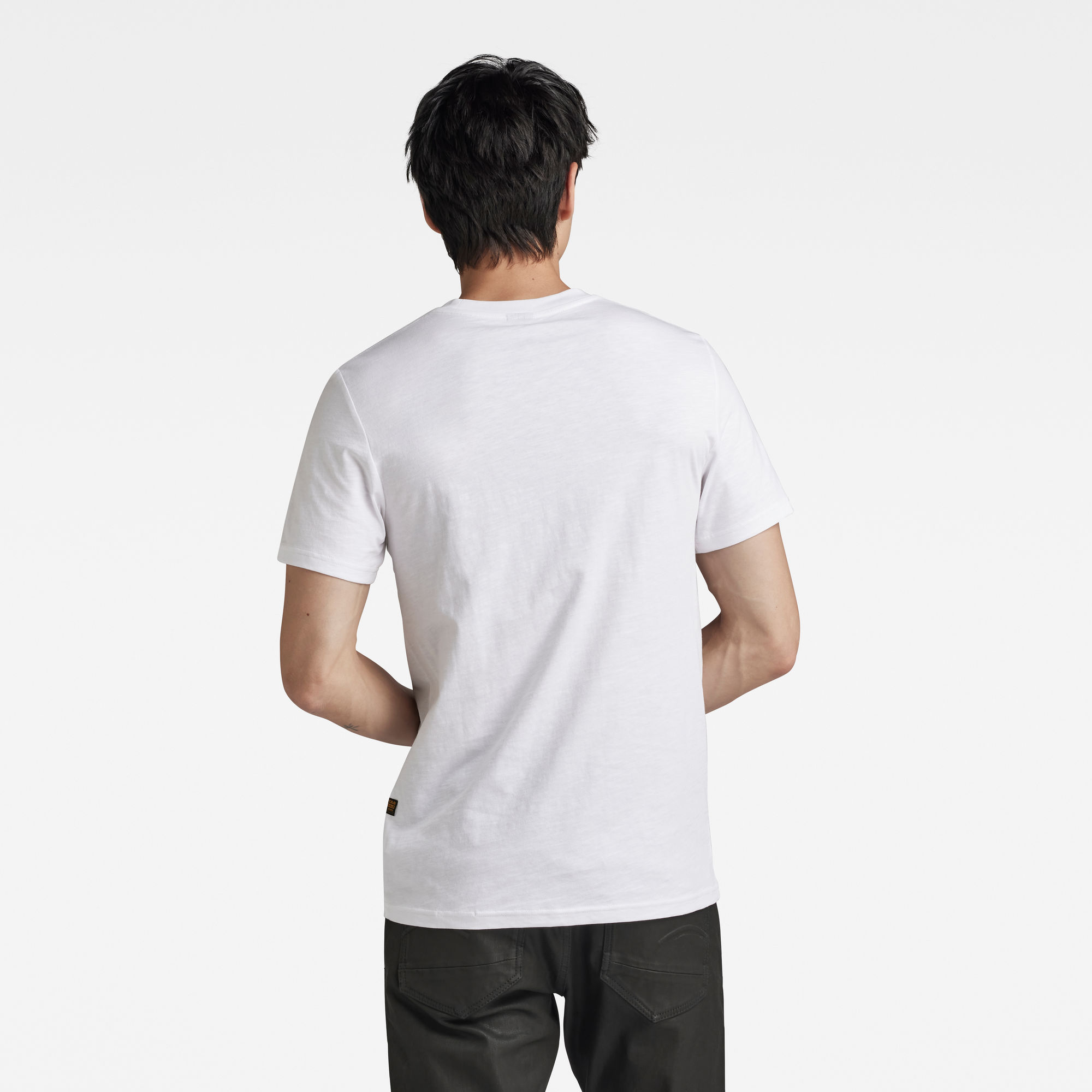 G-Star RAW Skeleton Dog Chest Graphic Slim T-Shirt Wit Heren