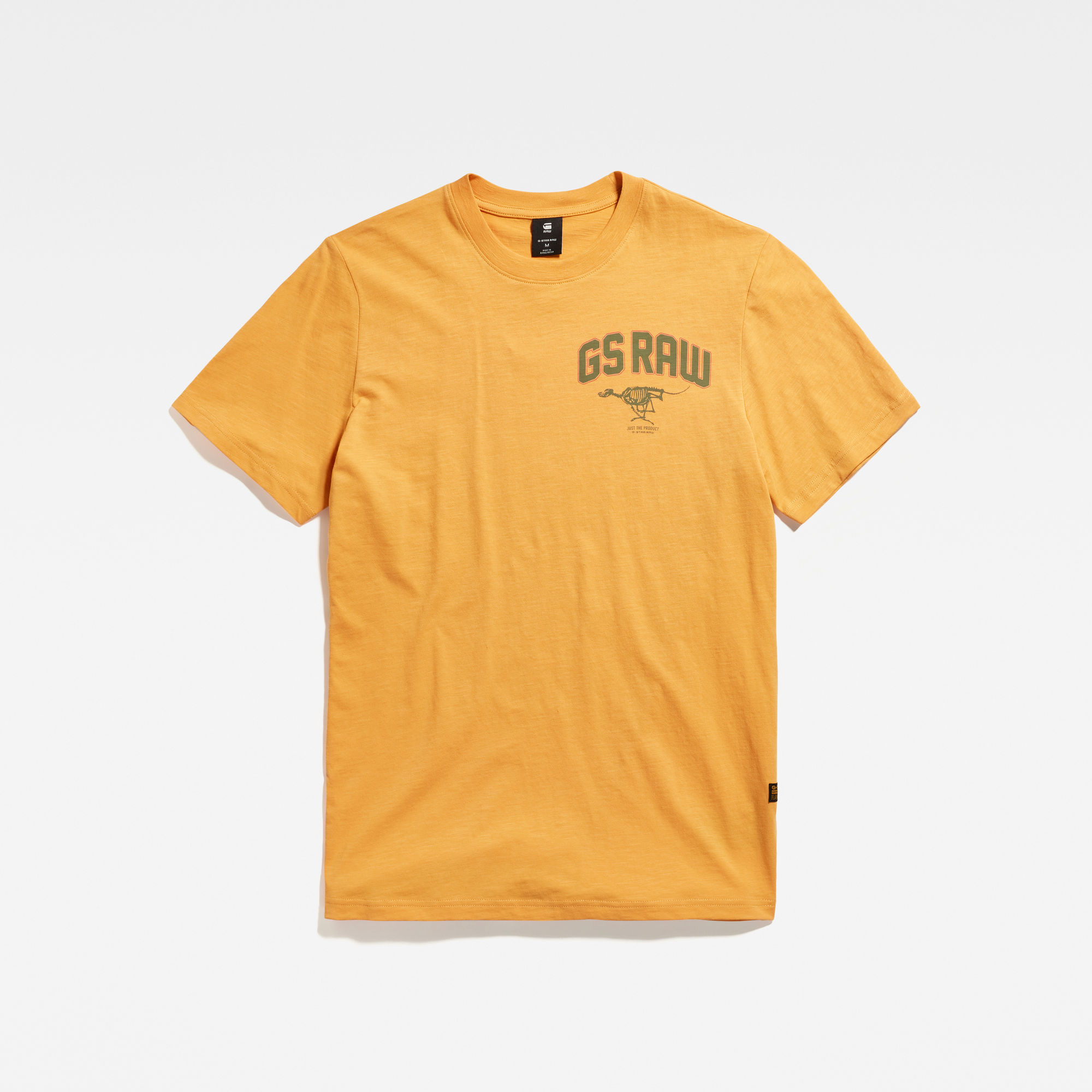 G-Star RAW Skeleton Dog Chest Graphic Slim T-Shirt Oranje Heren