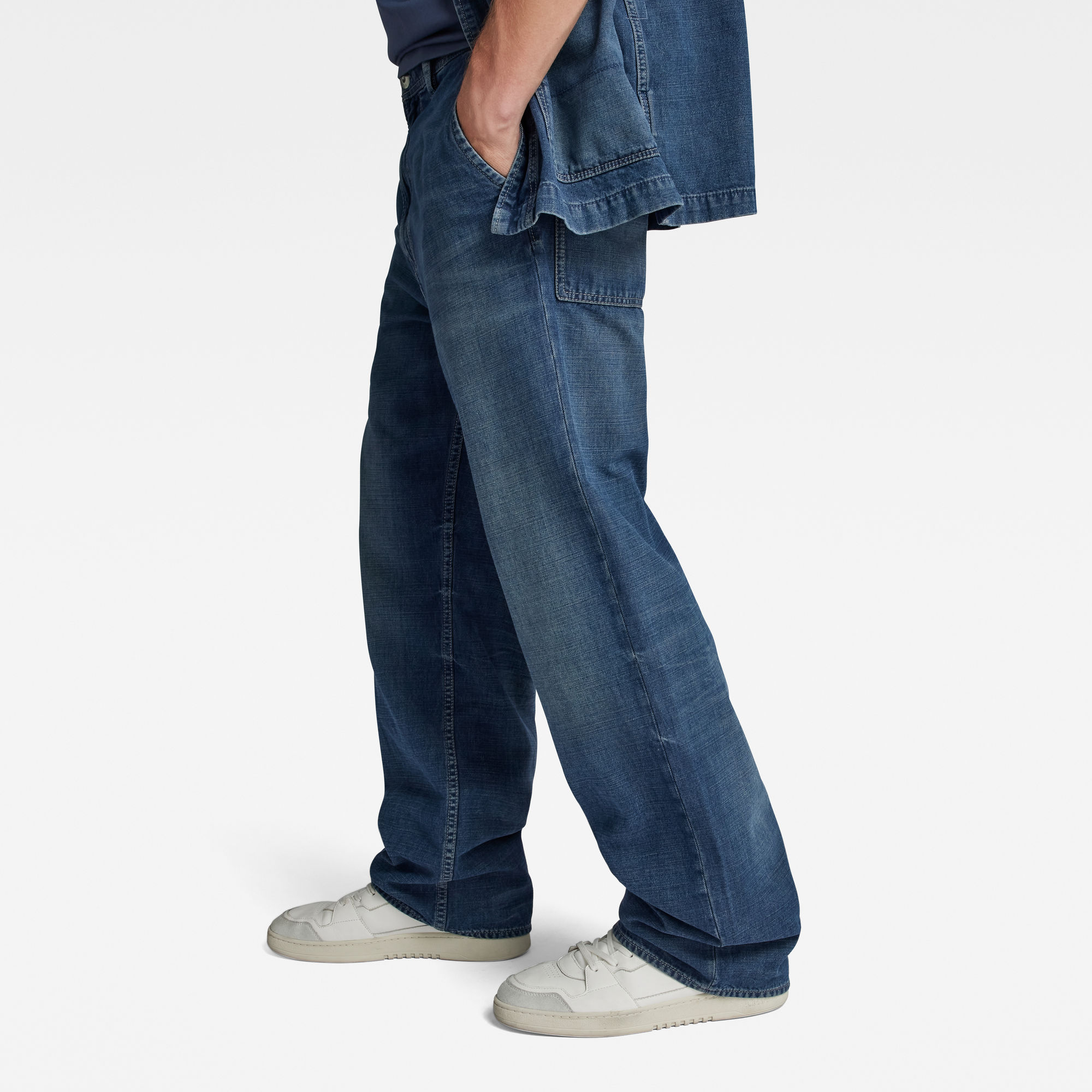 G-Star RAW Modson Straight Chino Midden blauw Heren