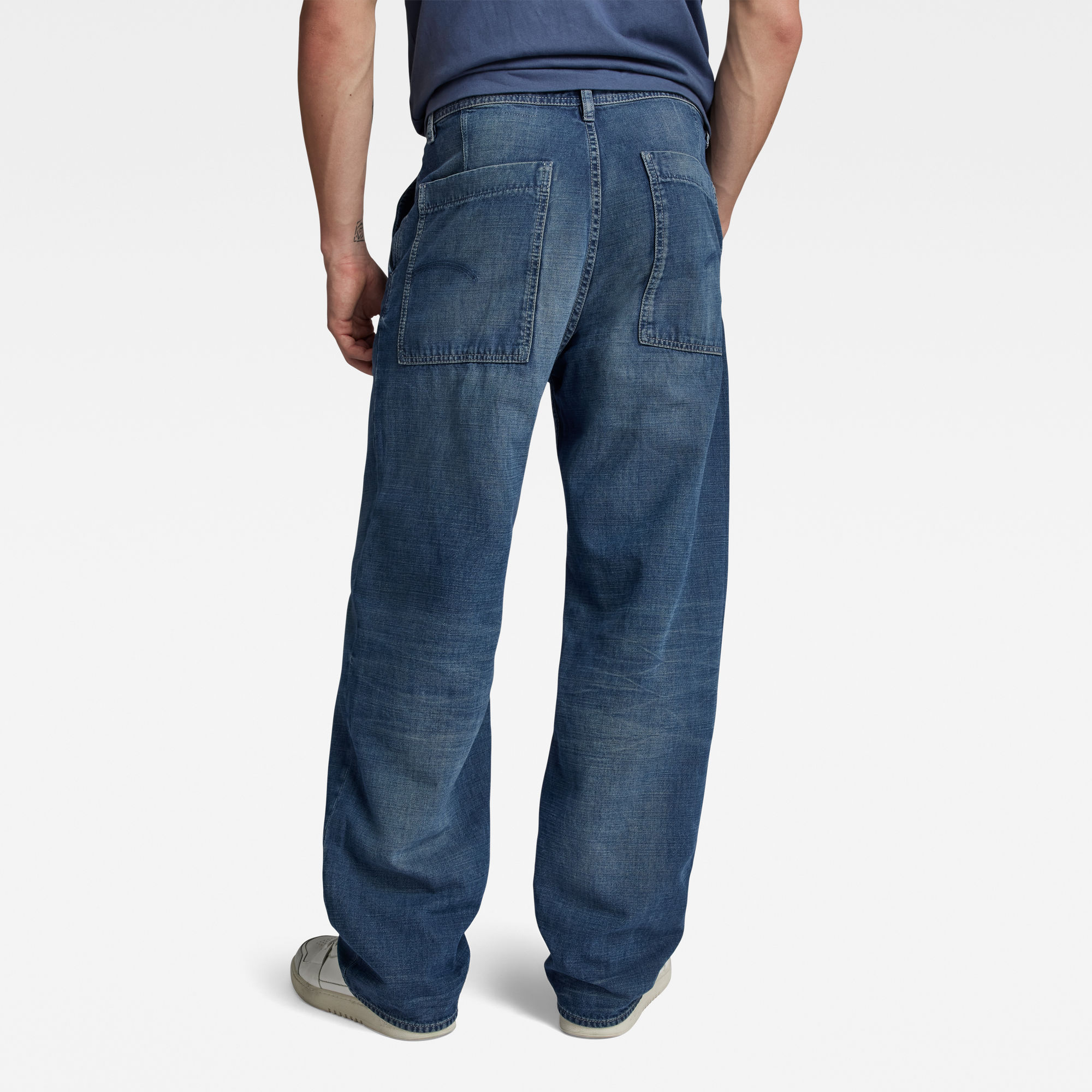 G-Star RAW Modson Straight Chino Midden blauw Heren