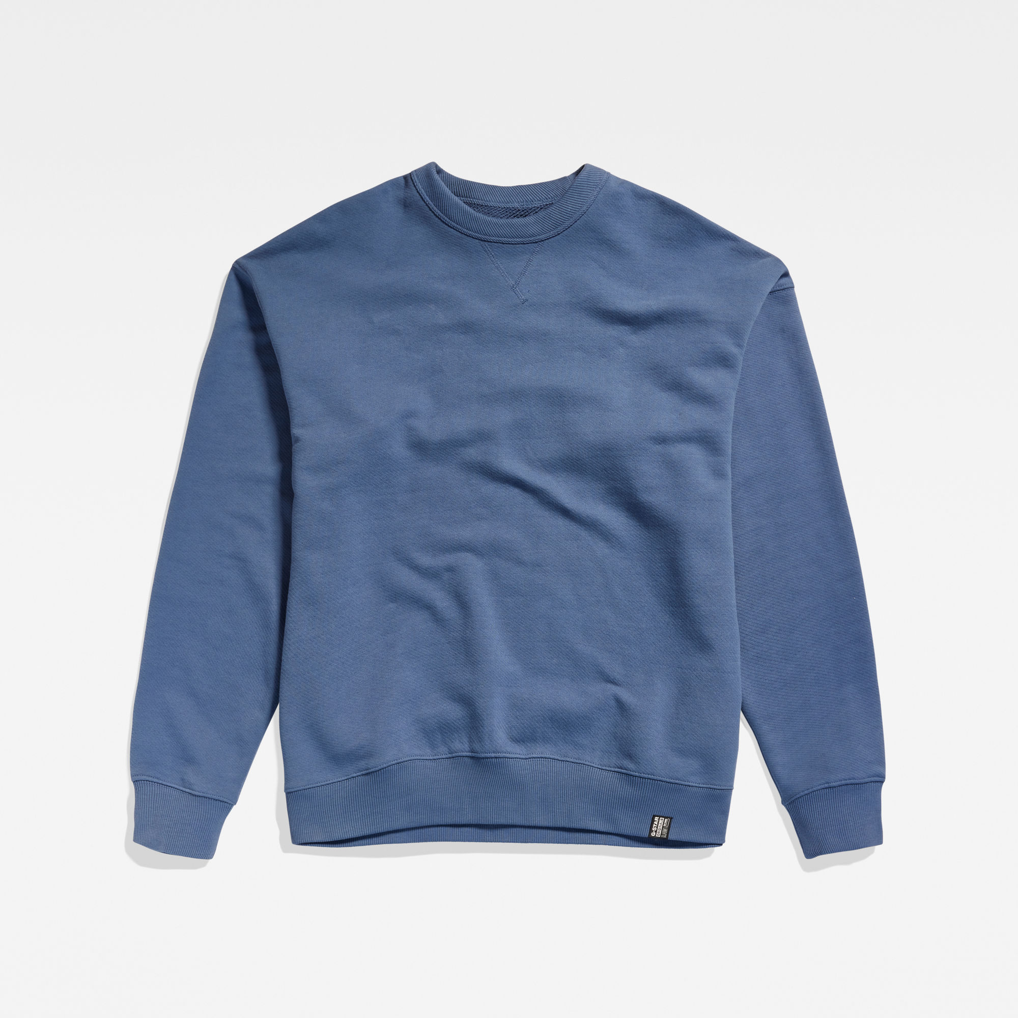 G-Star RAW Essential Unisex Loose Sweater Midden blauw Heren