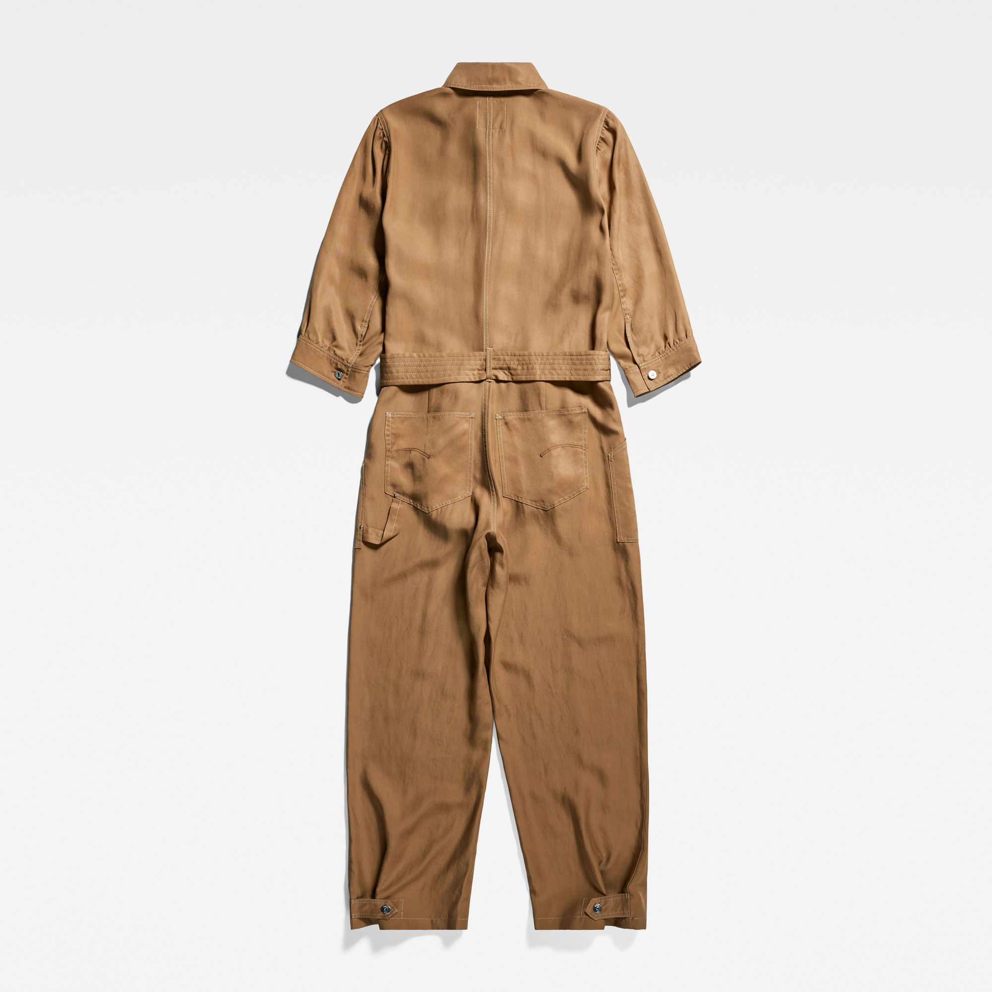 G-Star RAW Belted Jumpsuit Bruin Dames