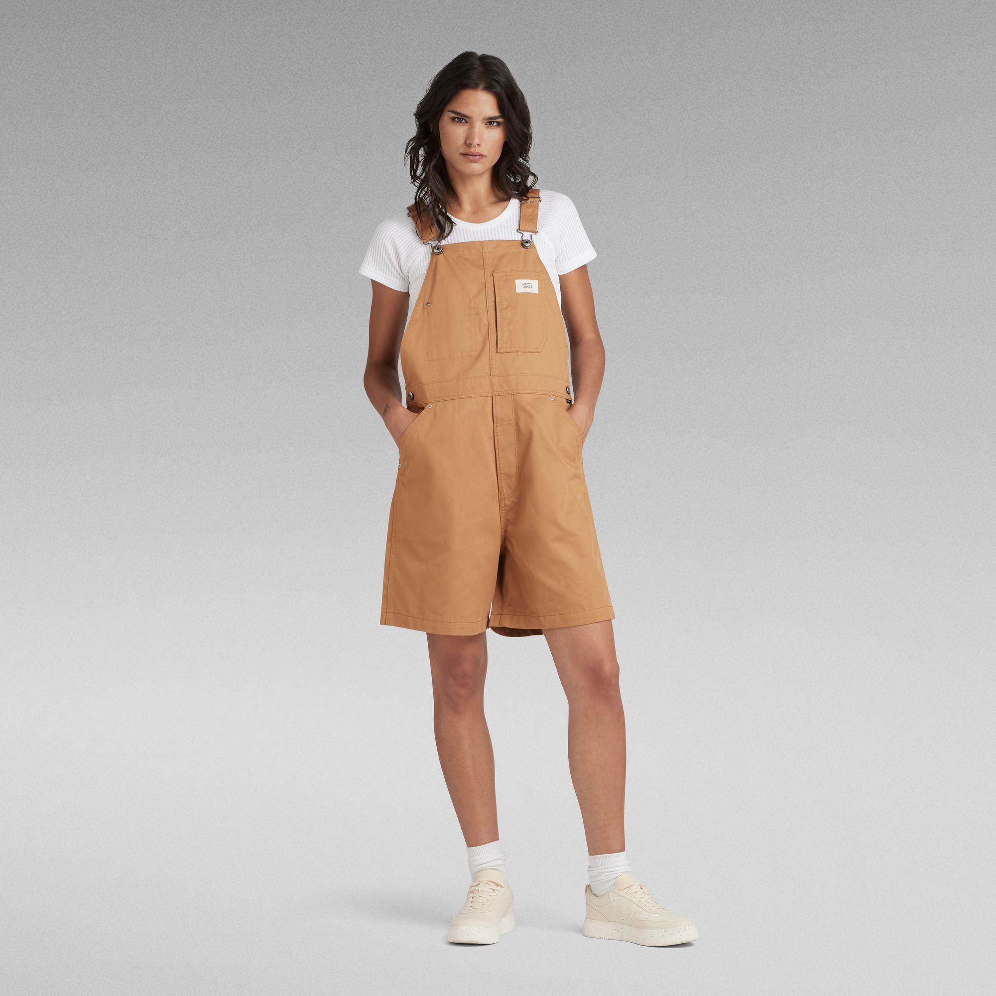 

Short Dungaree - Brown - Women