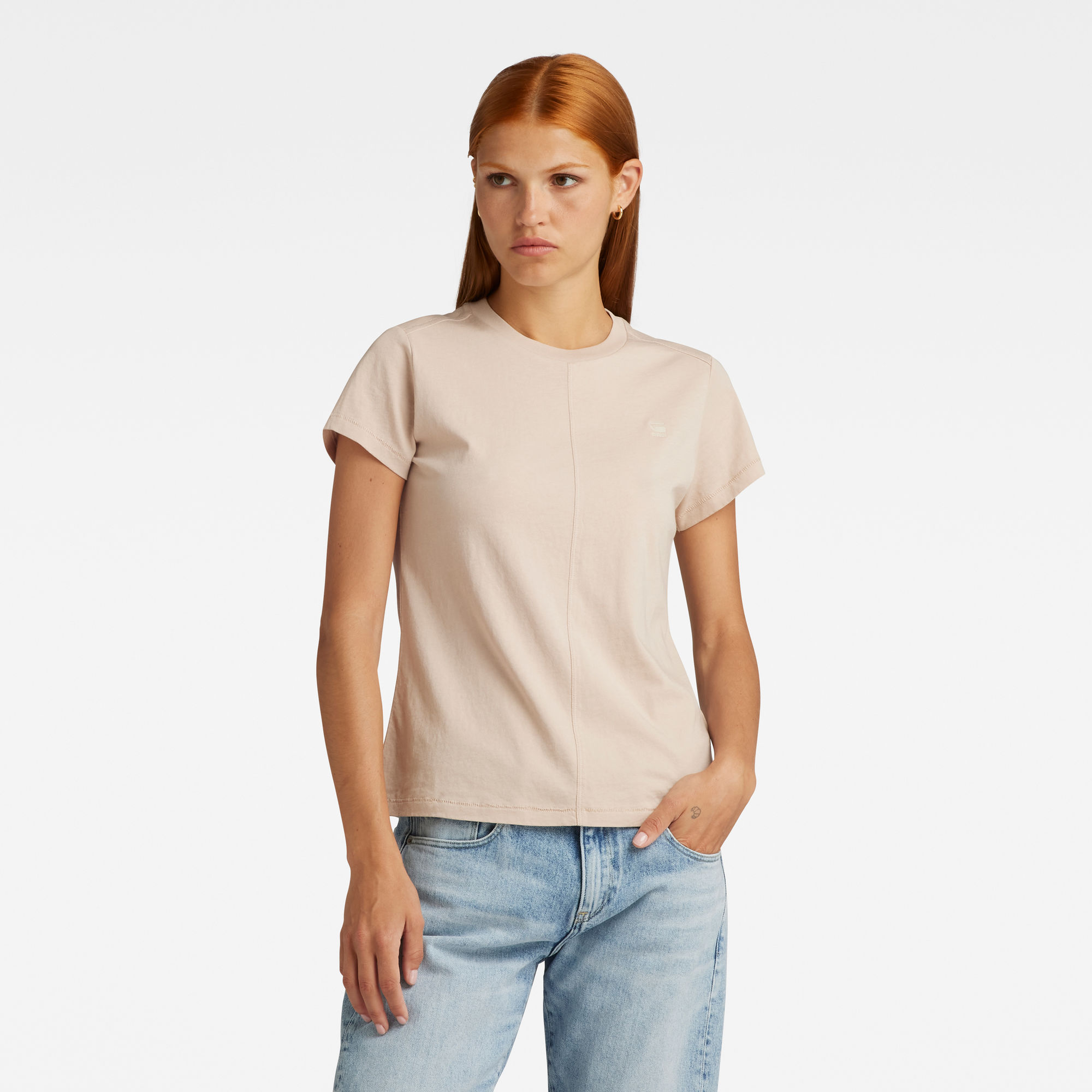 G-Star RAW Front Seam Top Roze Dames