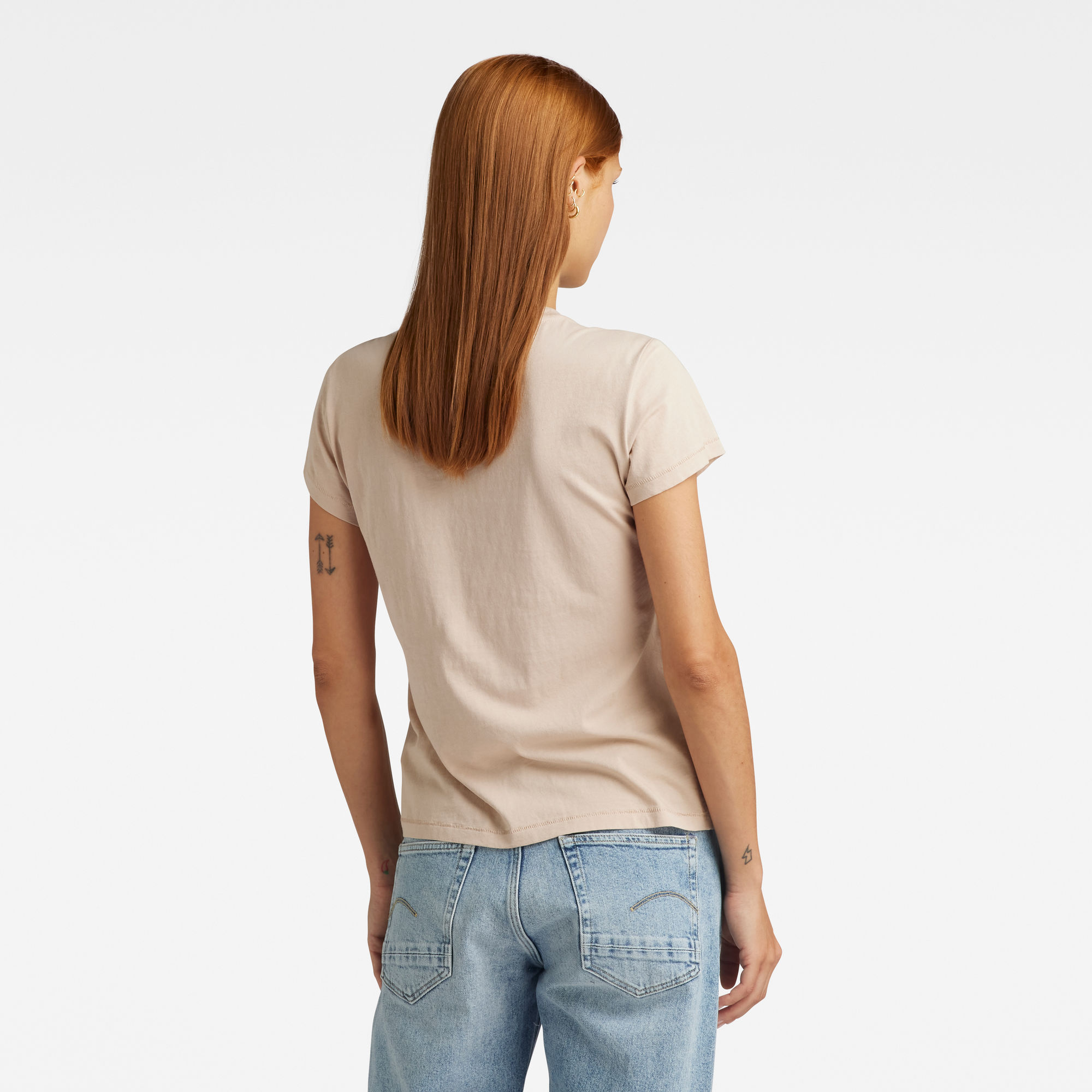 G-Star RAW Front Seam Top Roze Dames