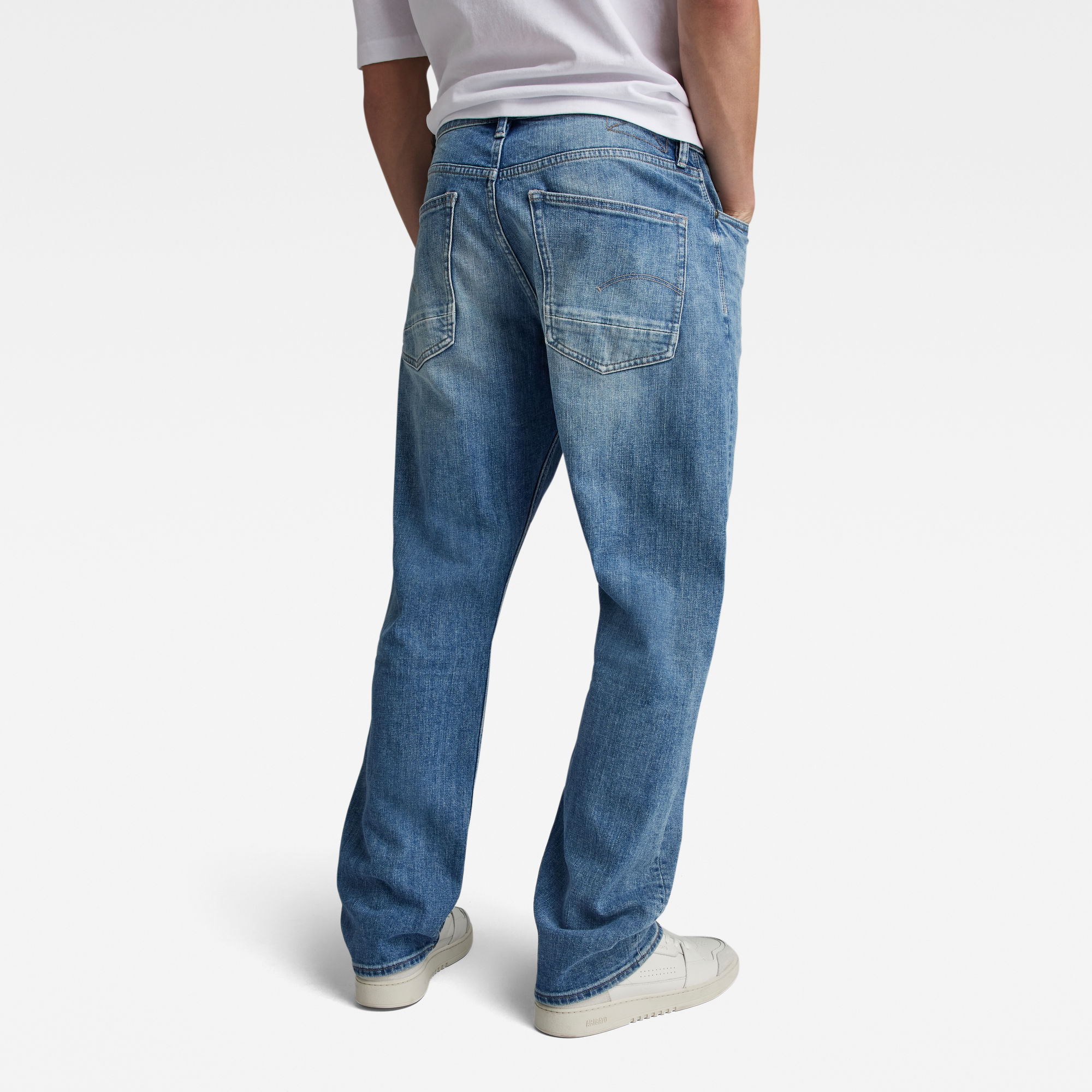 G-Star RAW Dakota Regular Straight Jeans Midden blauw Heren