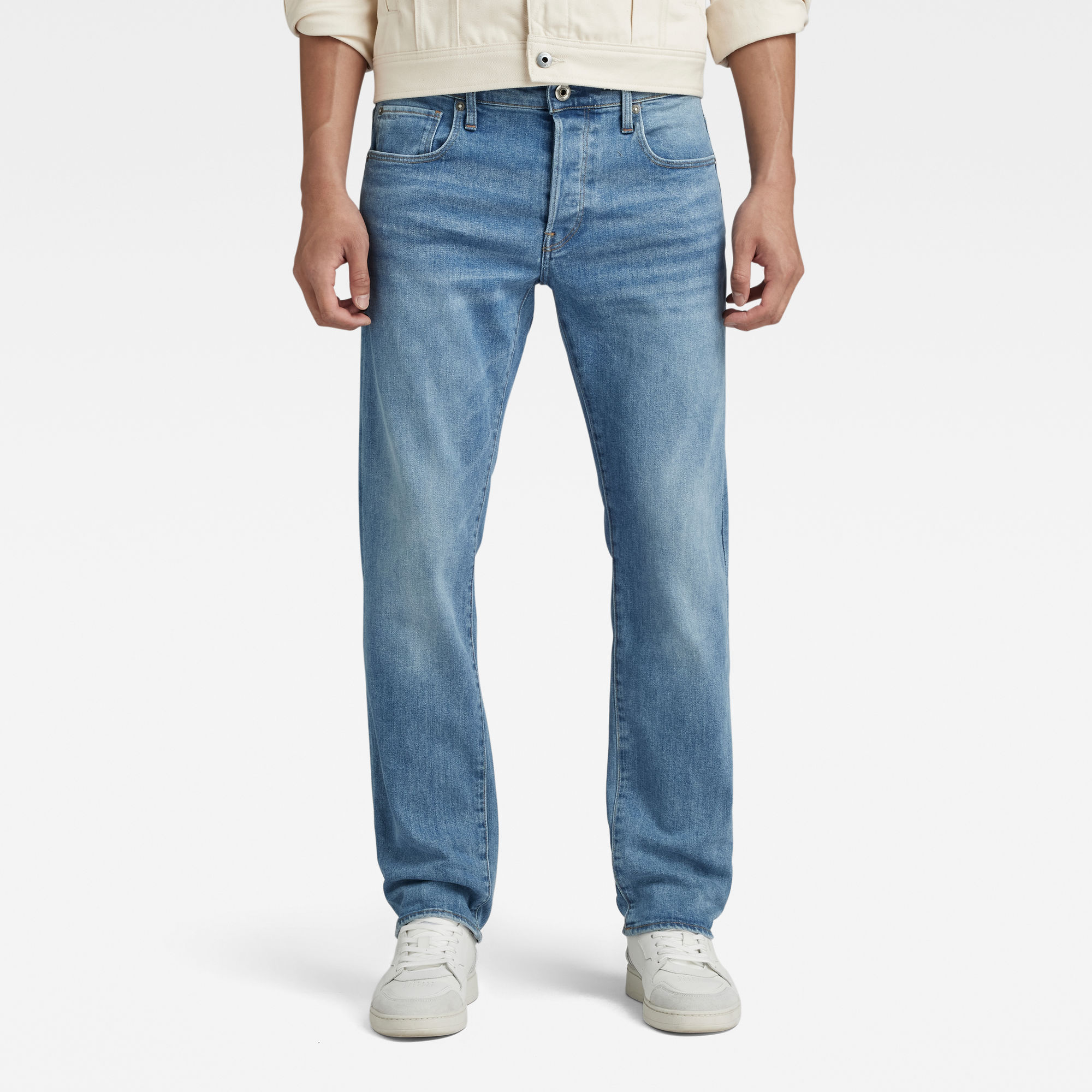 

3301 Regular Straight Jeans - Mittelblau - Herren