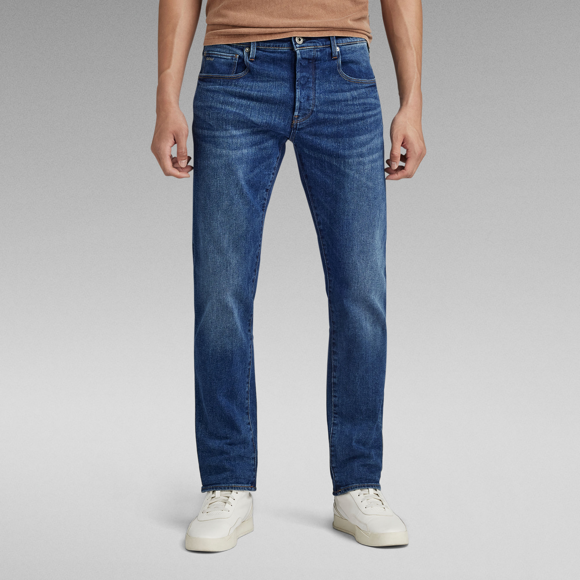 

3301 Regular Straight Jeans - Medium blue - Men