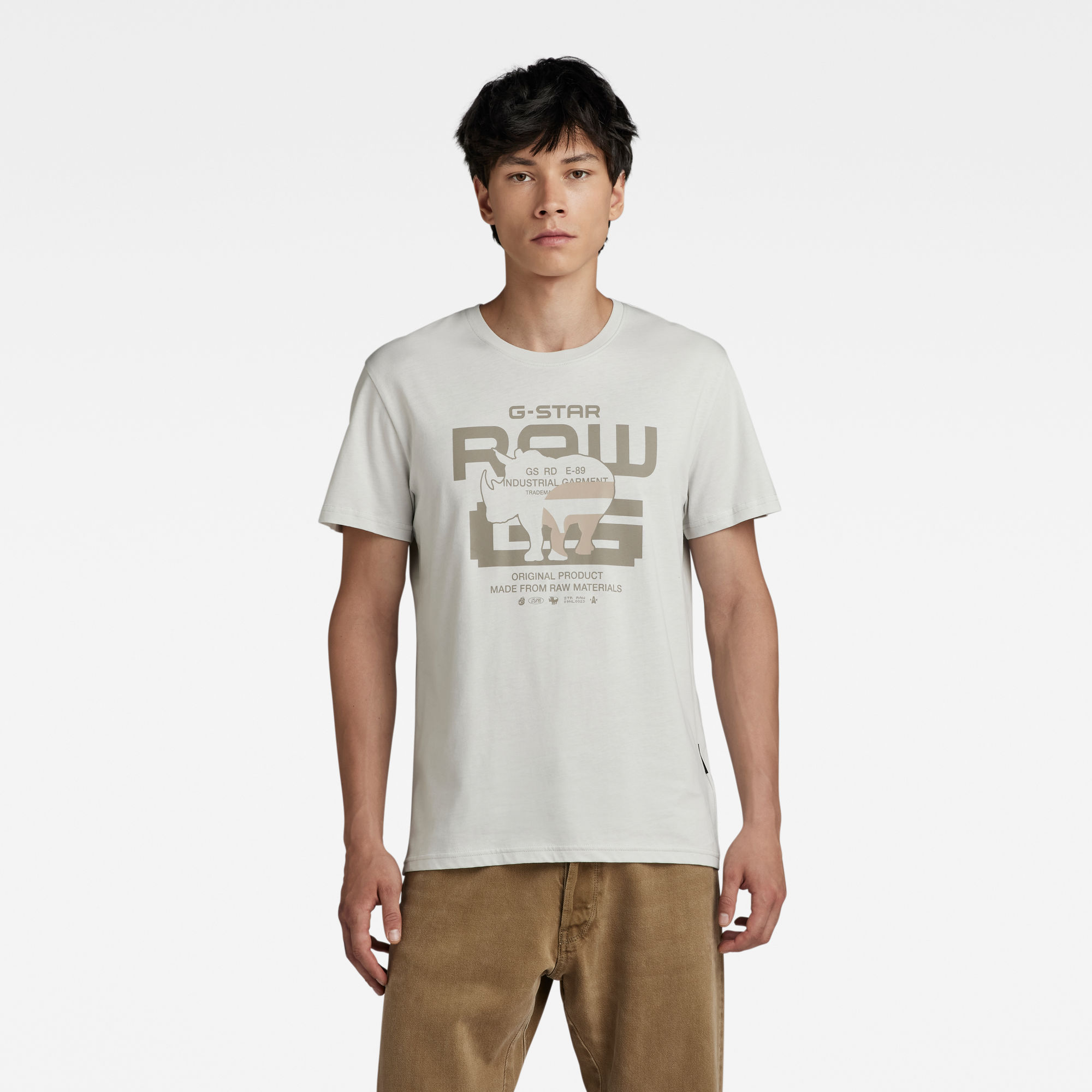 

G-No Graphic T-Shirt - Grey - Men