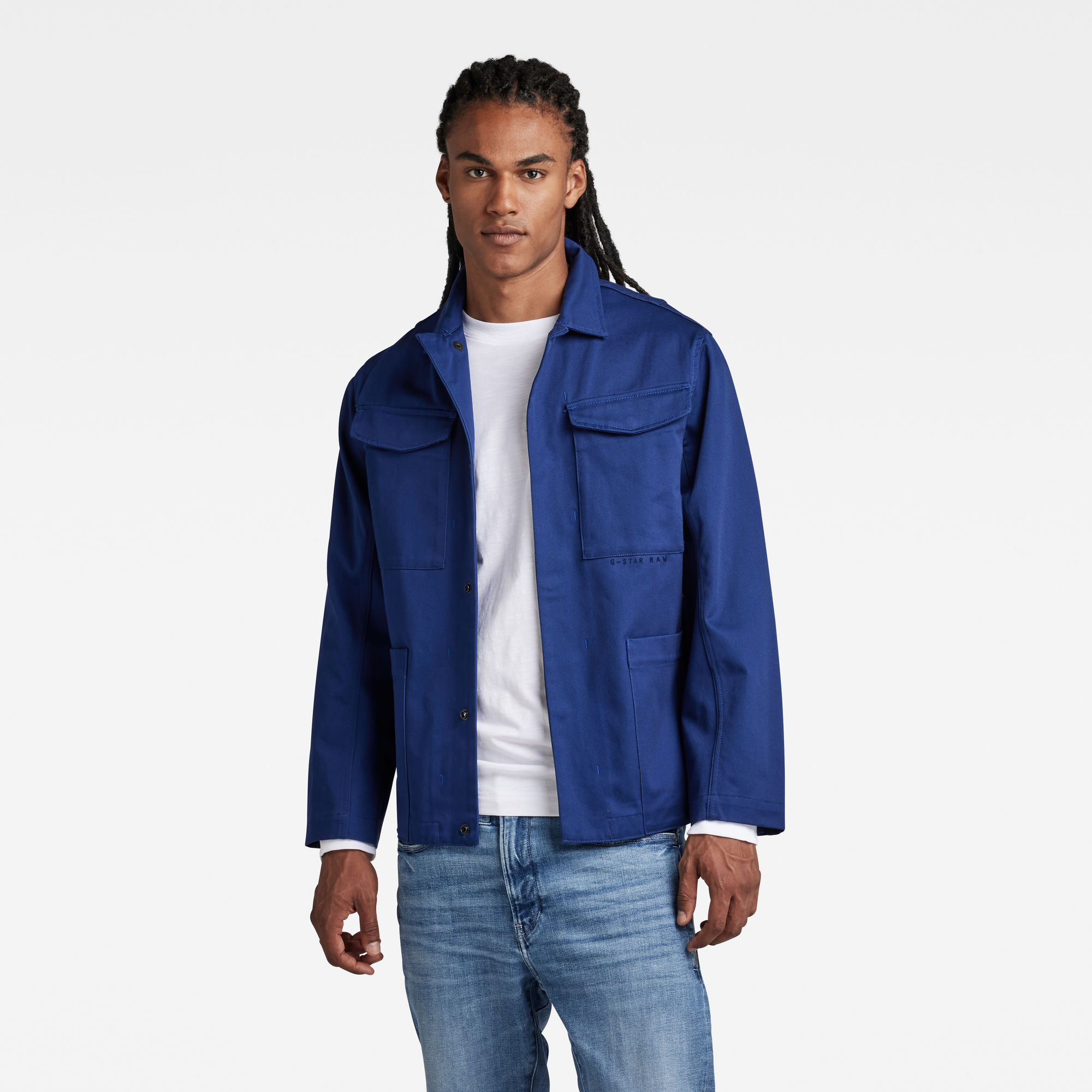 

Chore Overshirt - Mittelblau - Herren