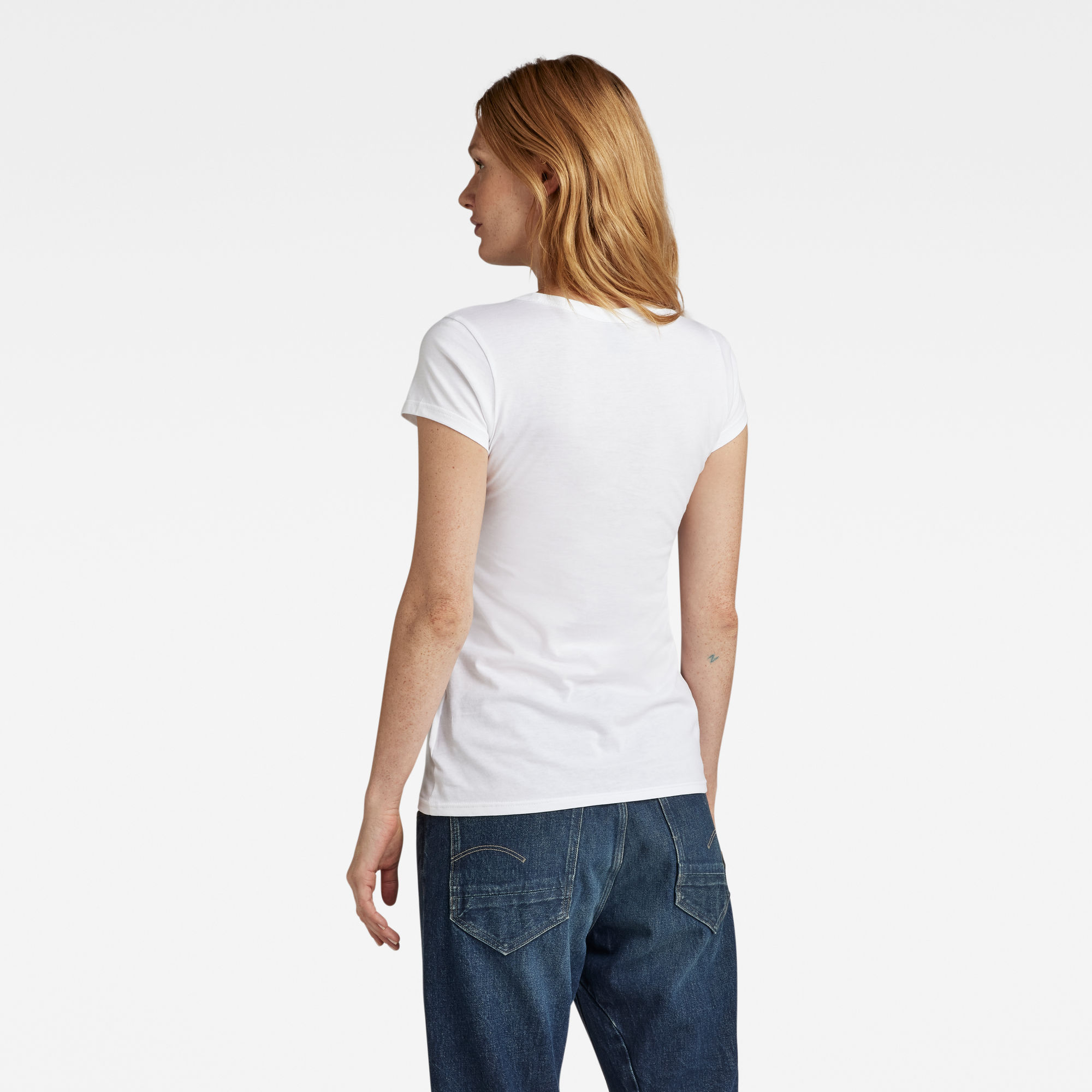 G-Star RAW Graphic 2 Slim Top Wit Dames