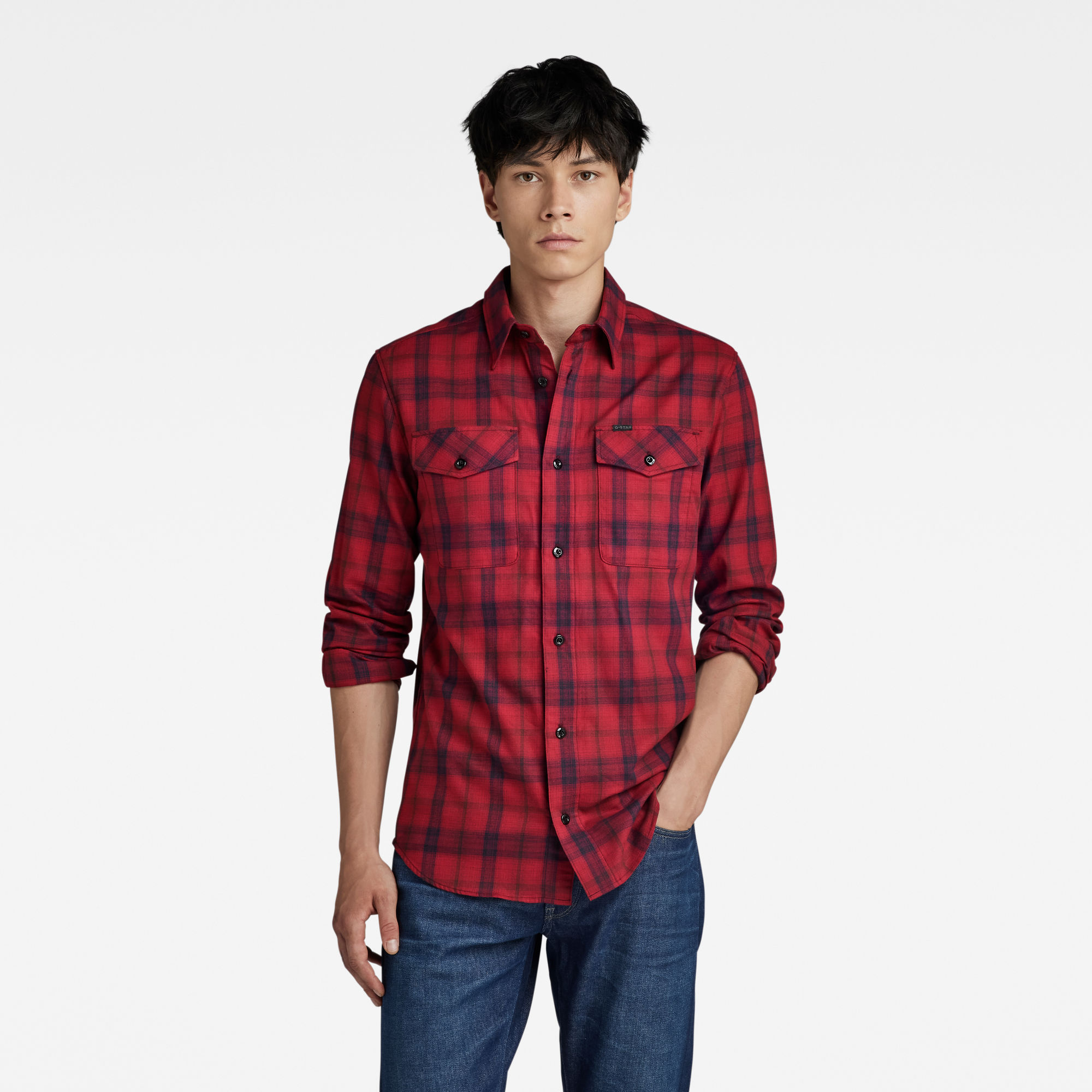 

Marine Slim Shirt - Meerkleurig - Heren