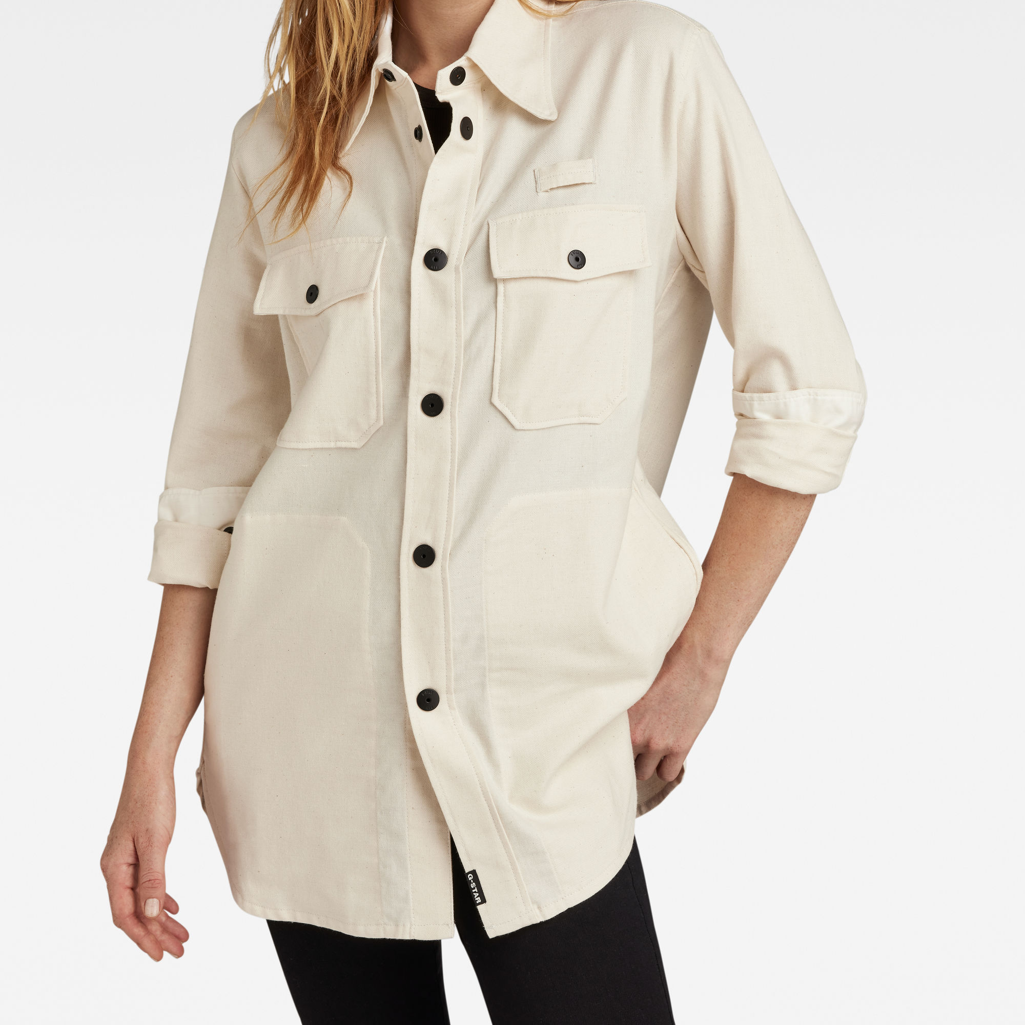 G-Star RAW Boyfriend Overshirt Beige Dames