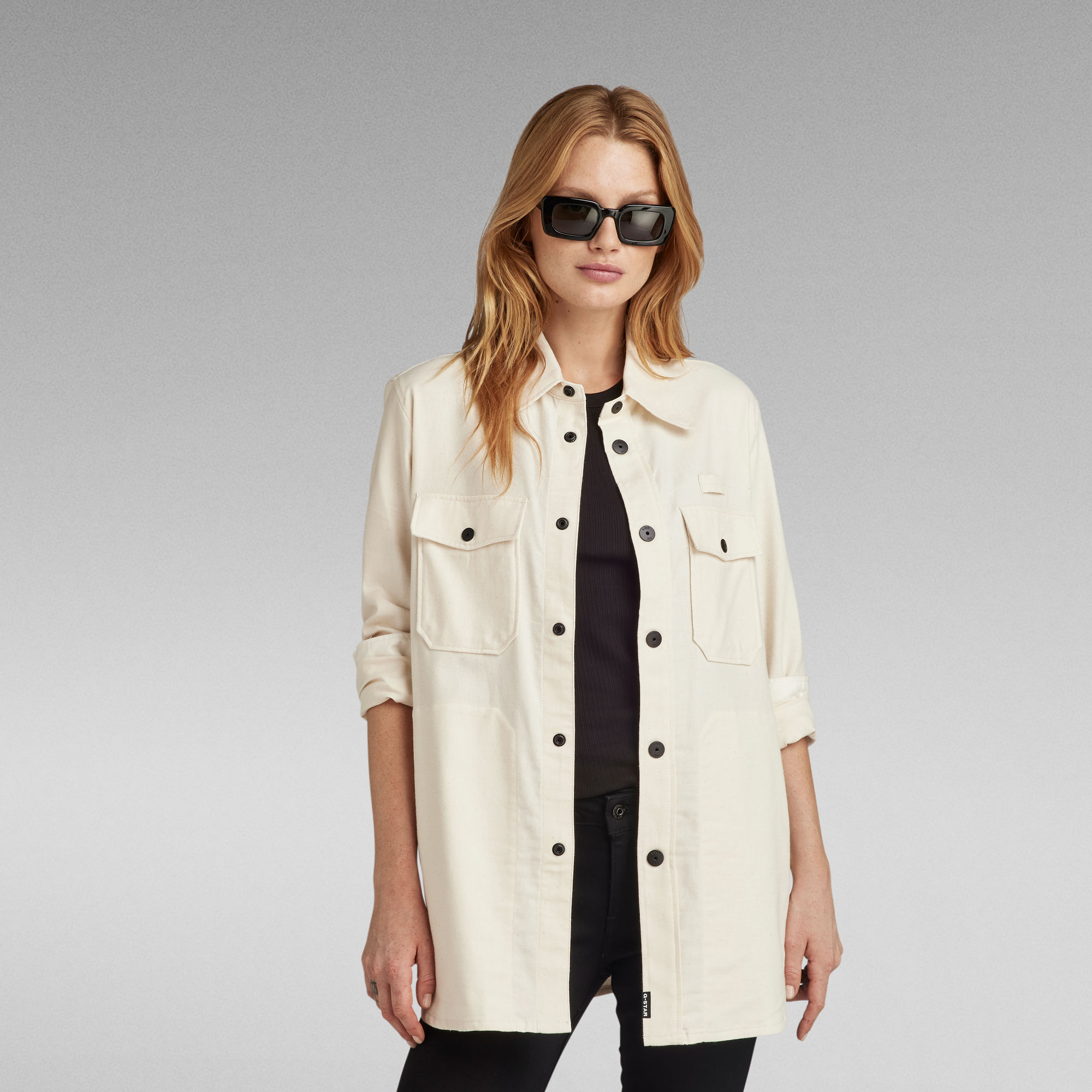 

Boyfriend Overshirt - Beige - Women