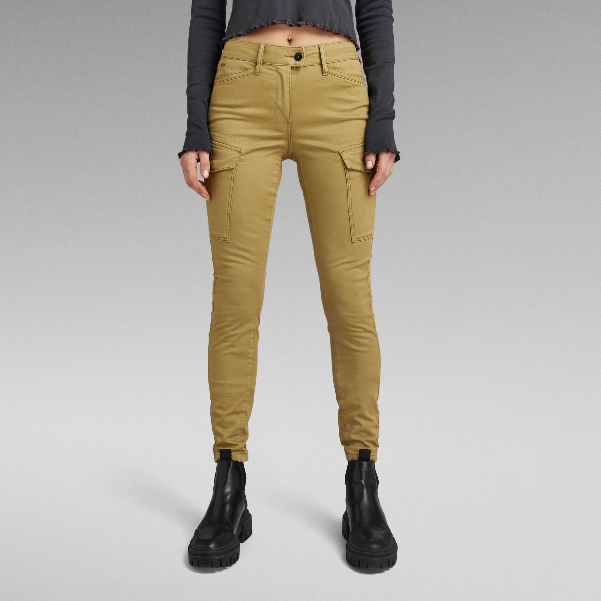 G-Star RAW Blossite G-Shape Army High Skinny Pants - Groen - Dames