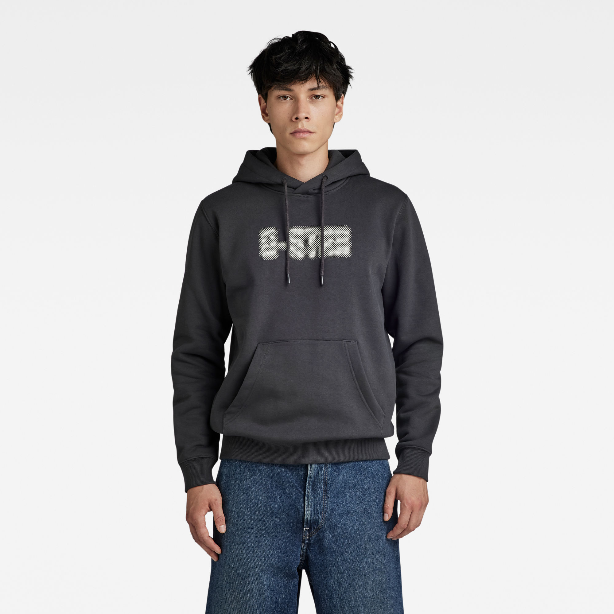 

Dotted Hooded Sweater - Grey - Men