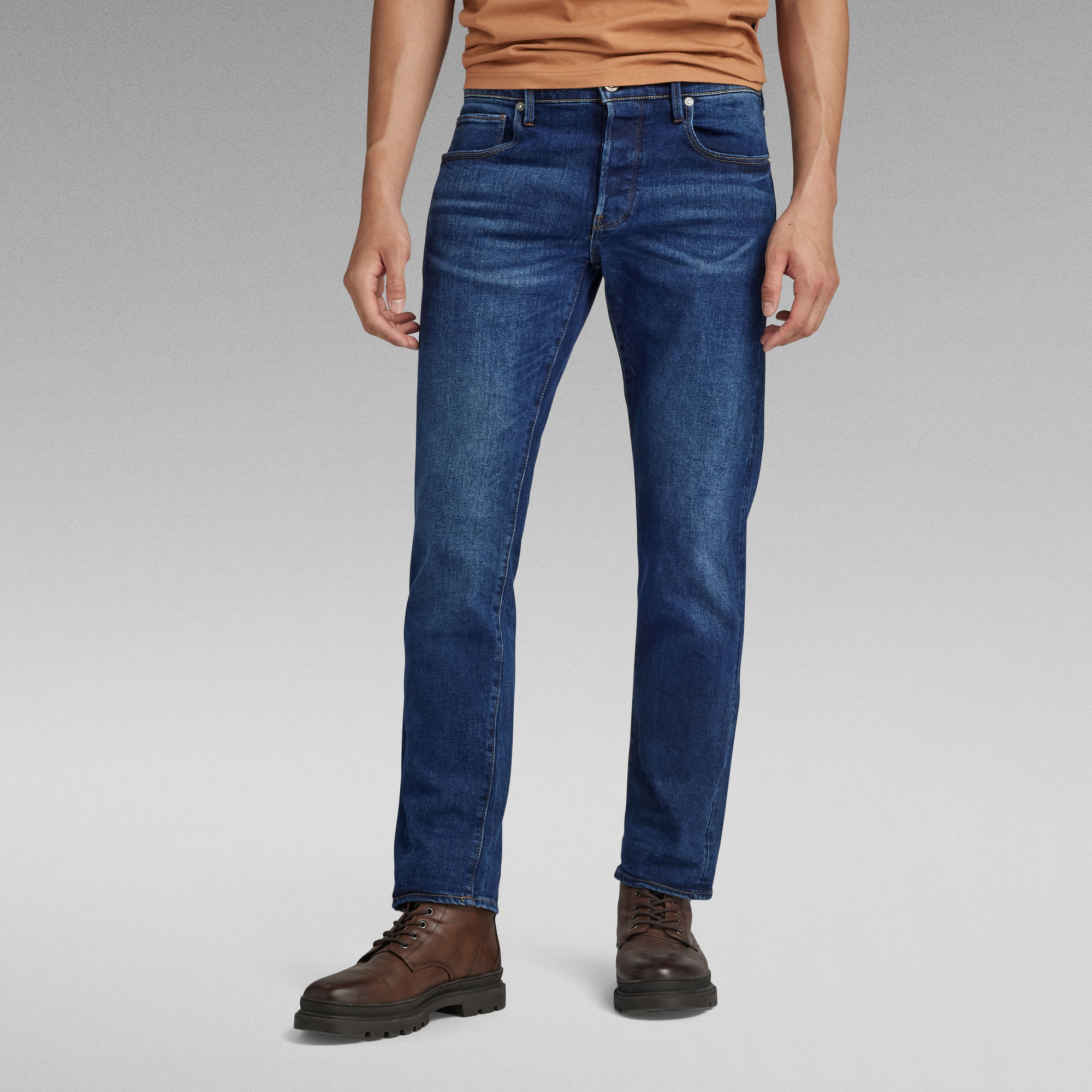 

3301 Regular Straight Jeans - Dark blue - Men