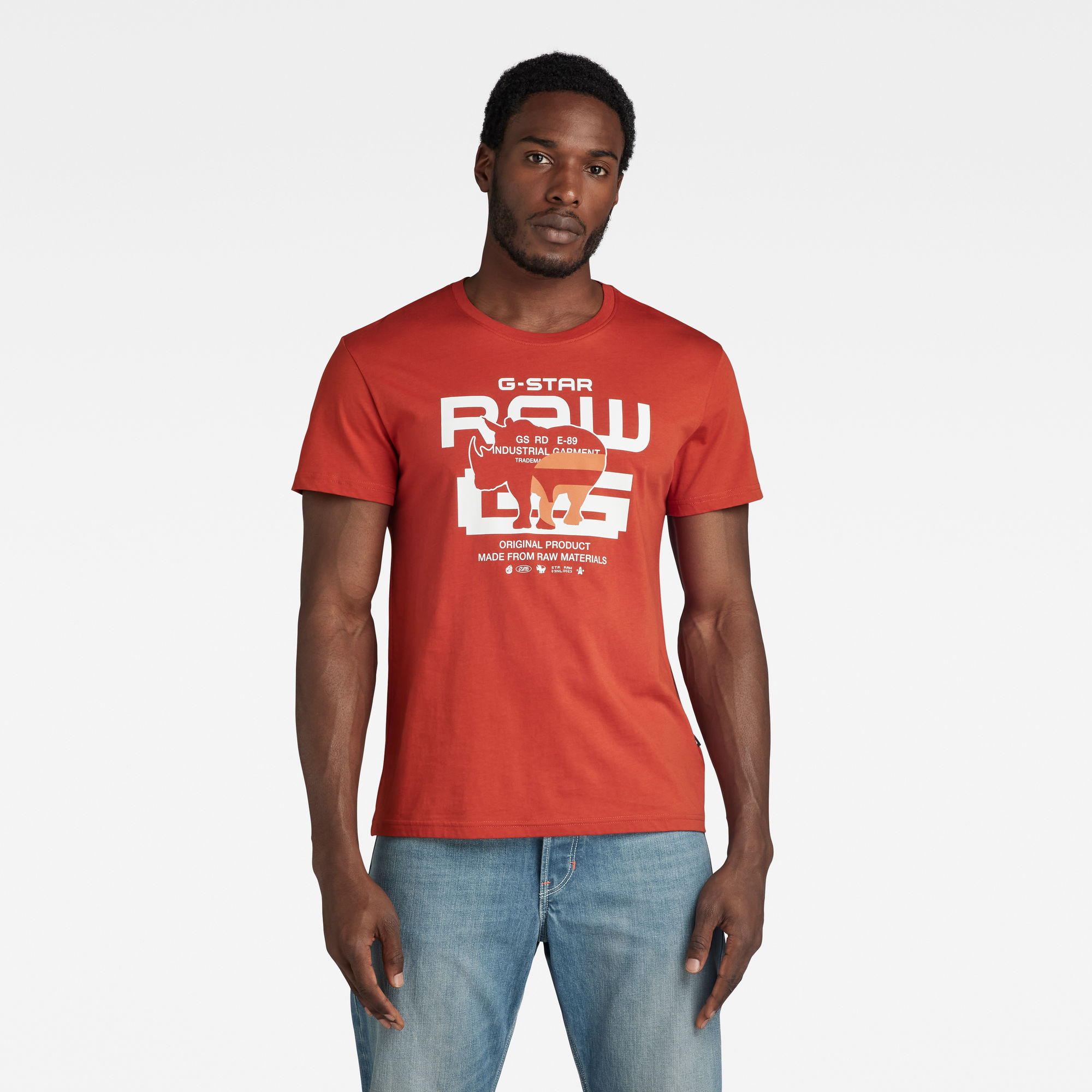 

G-No Graphic T-Shirt - Orange - Men