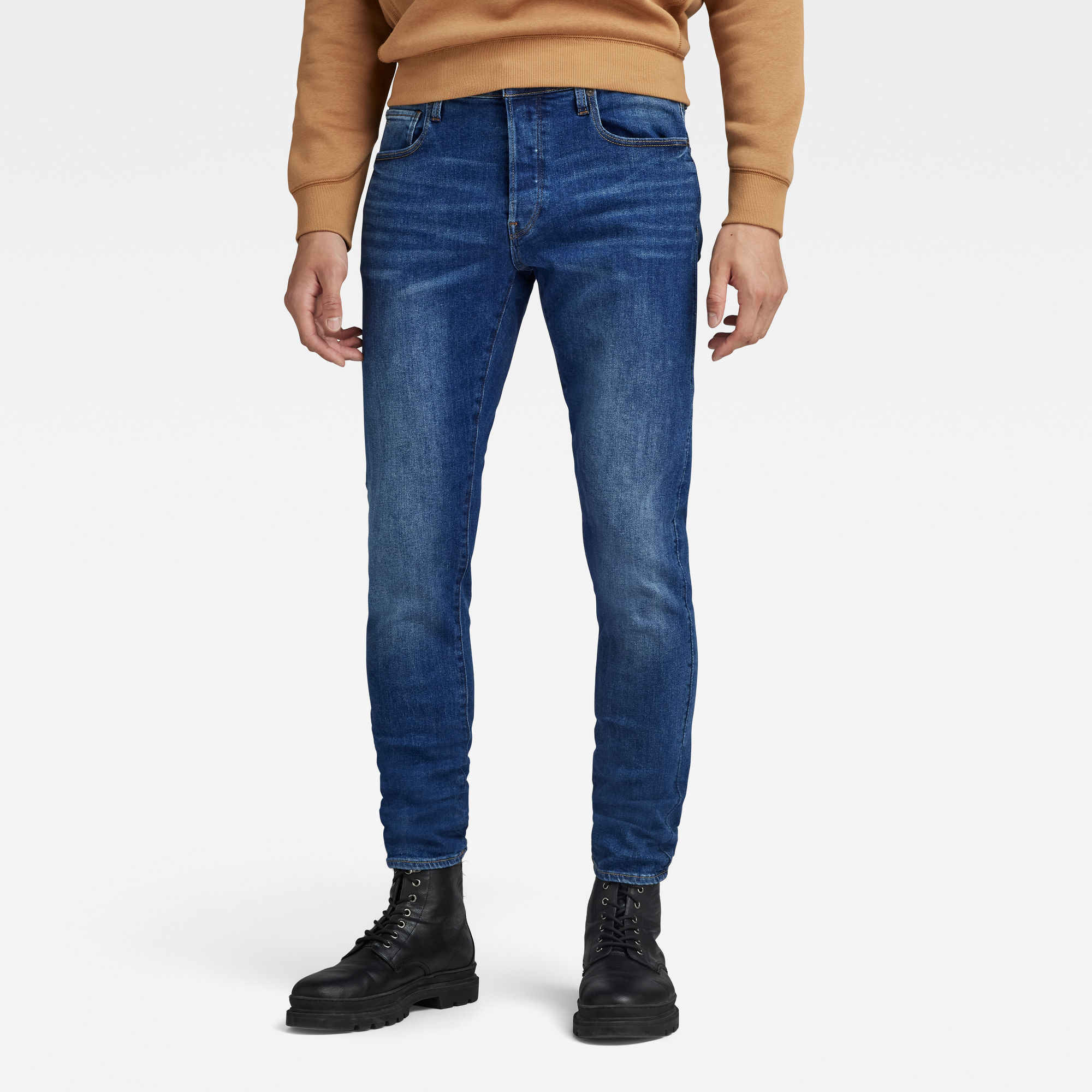 

3301 Slim Jeans - Midden blauw - Heren