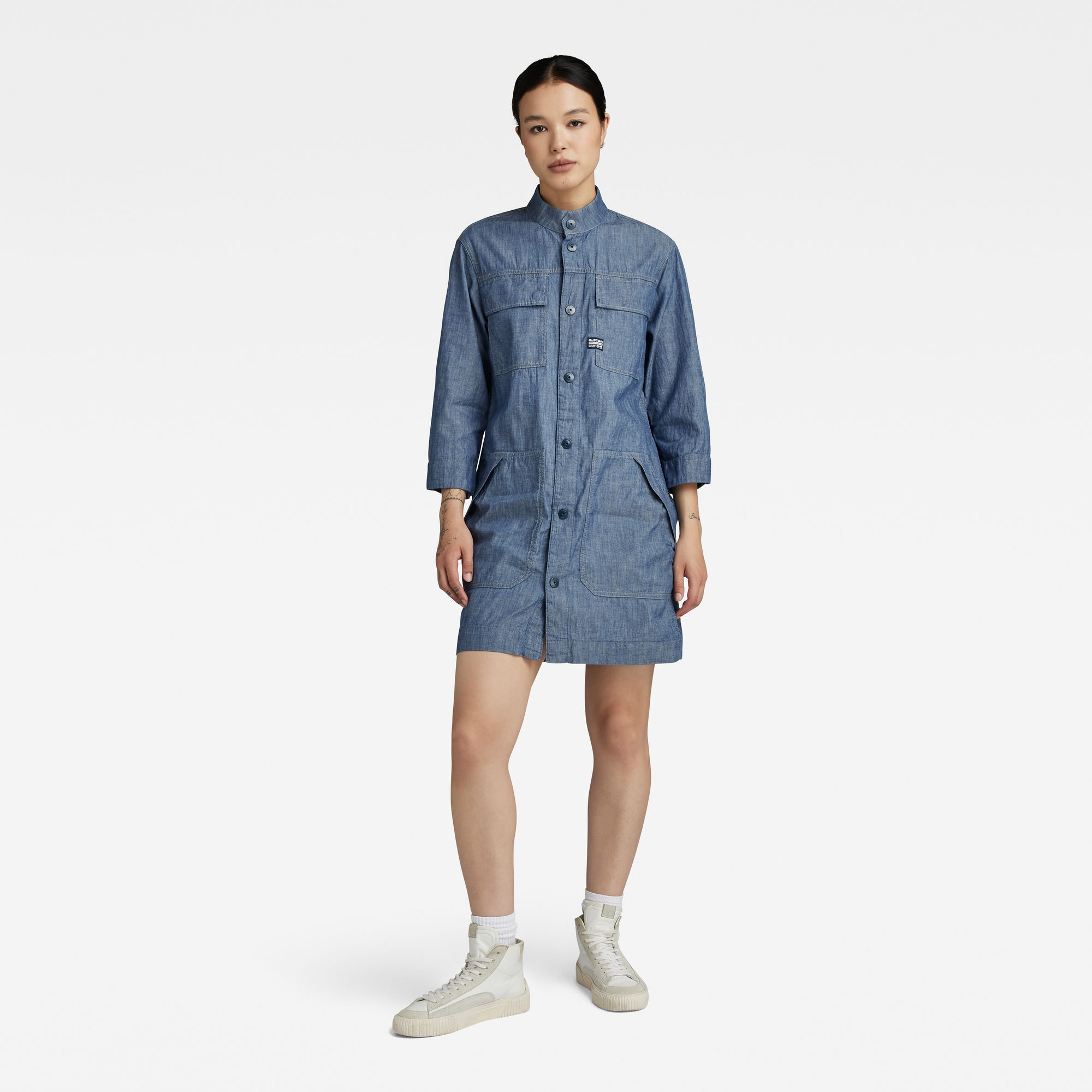 

Blousejurk - Donkerblauw - Dames