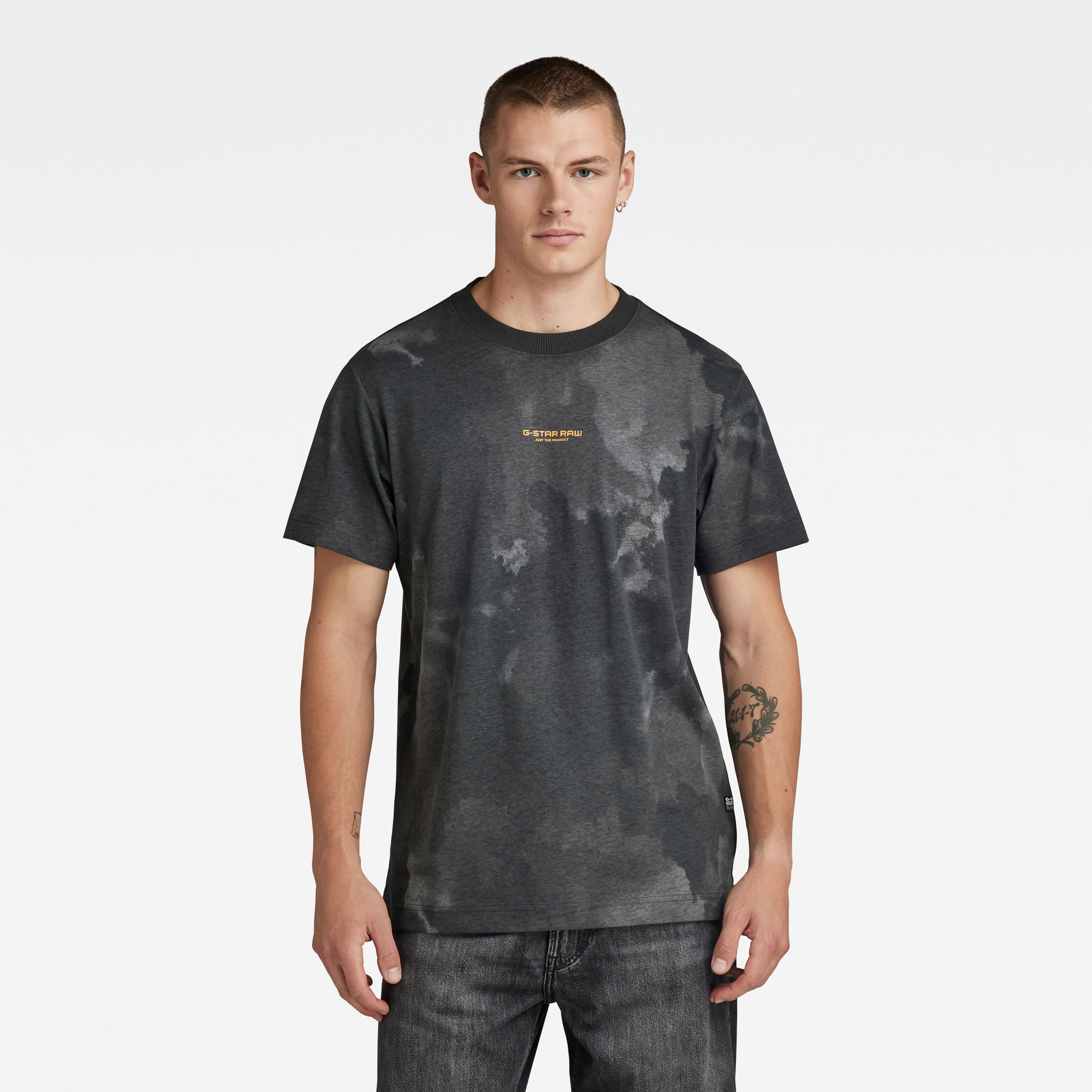 

Unisex Center Logo Loose T-Shirt - Meerkleurig - Heren