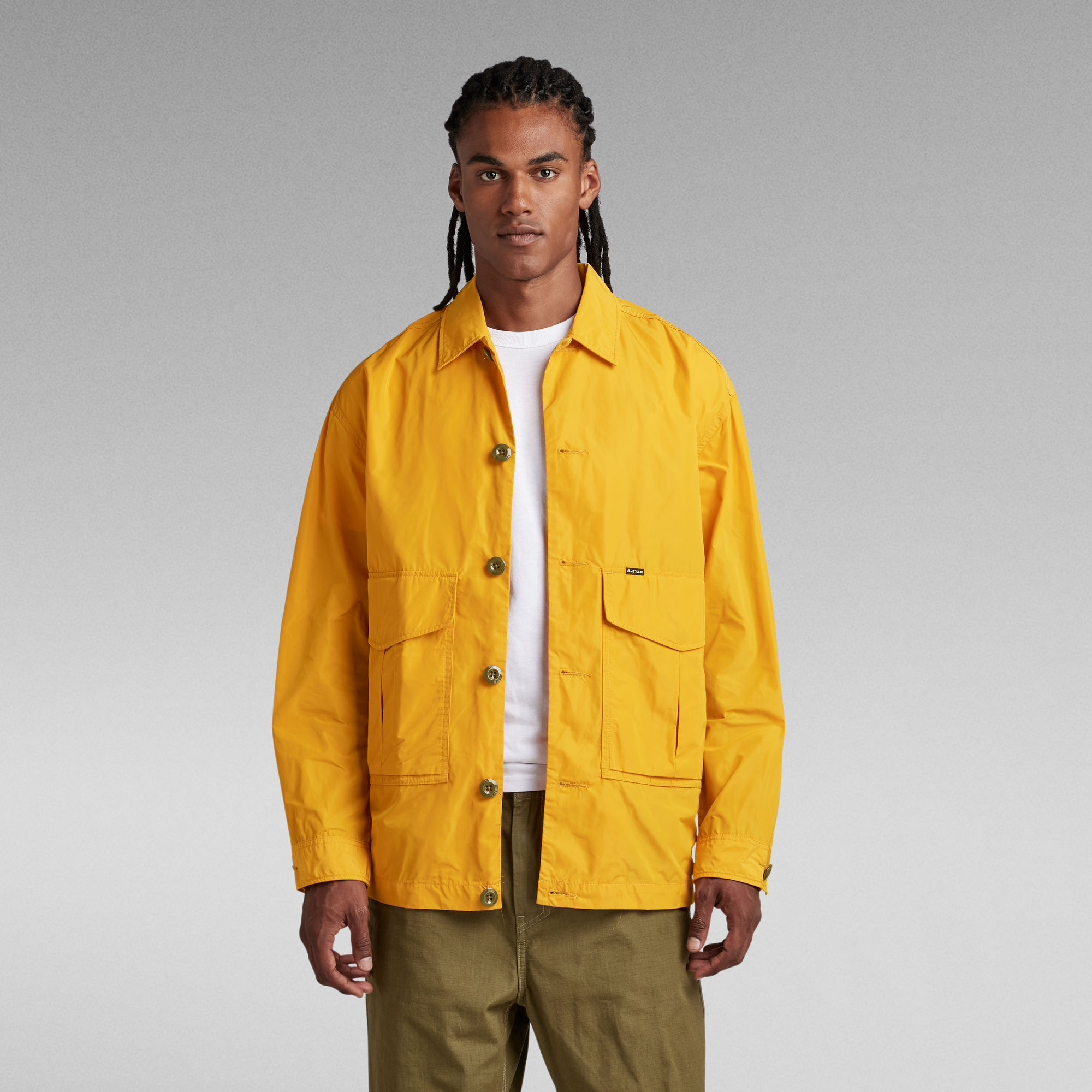 Oversized Camp Overshirt - Gelb - Herren