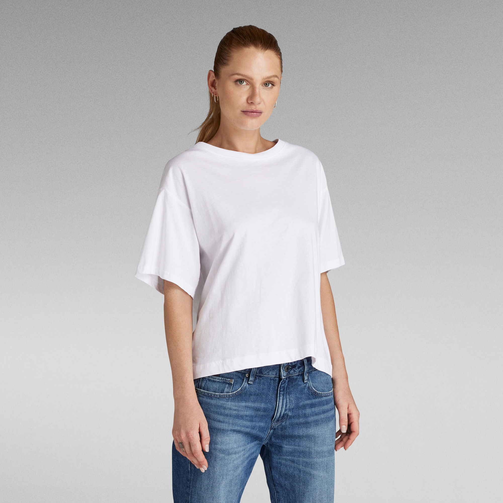 Loose Fit Top - Weiß - Damen