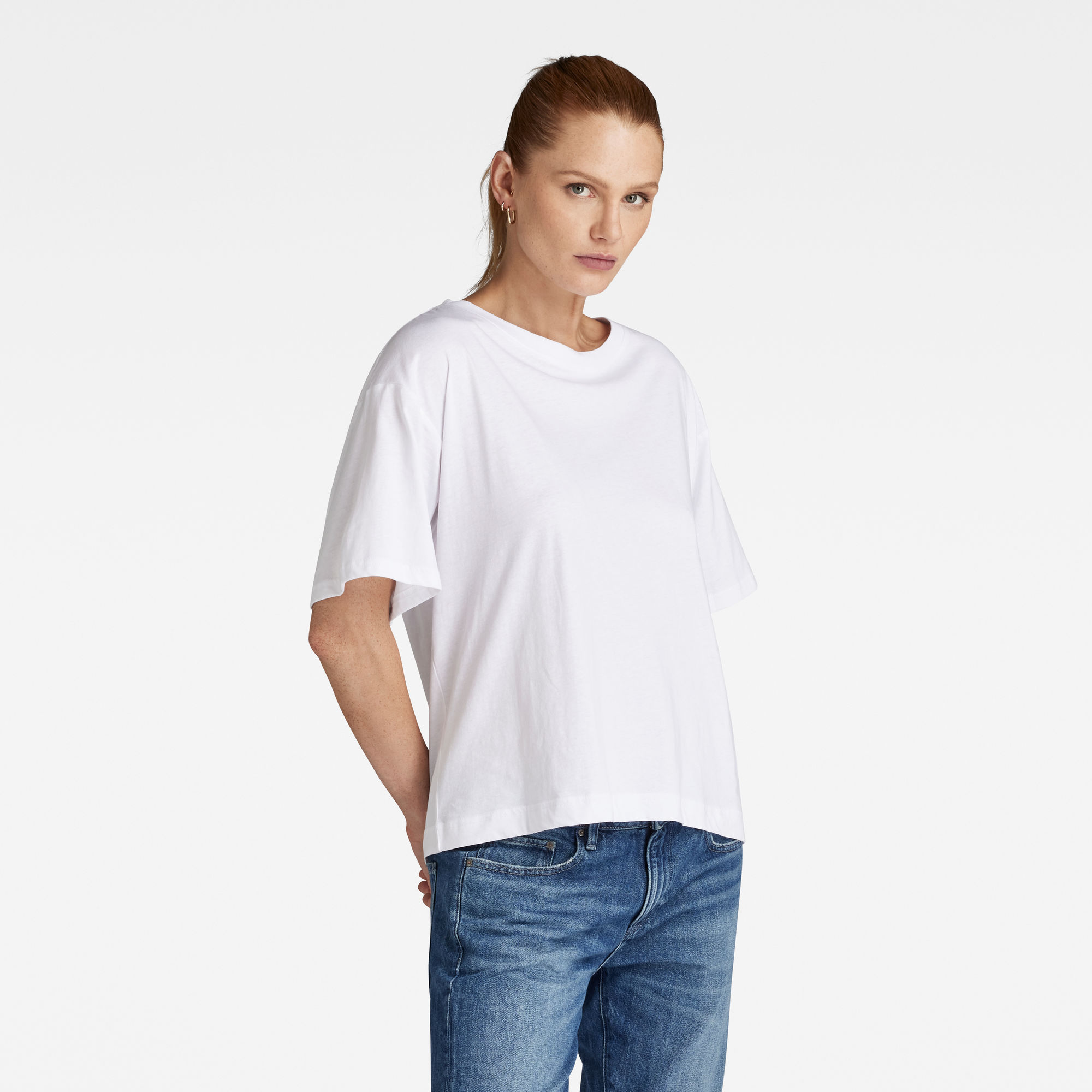 G-Star RAW Loose Fit Top Wit Dames