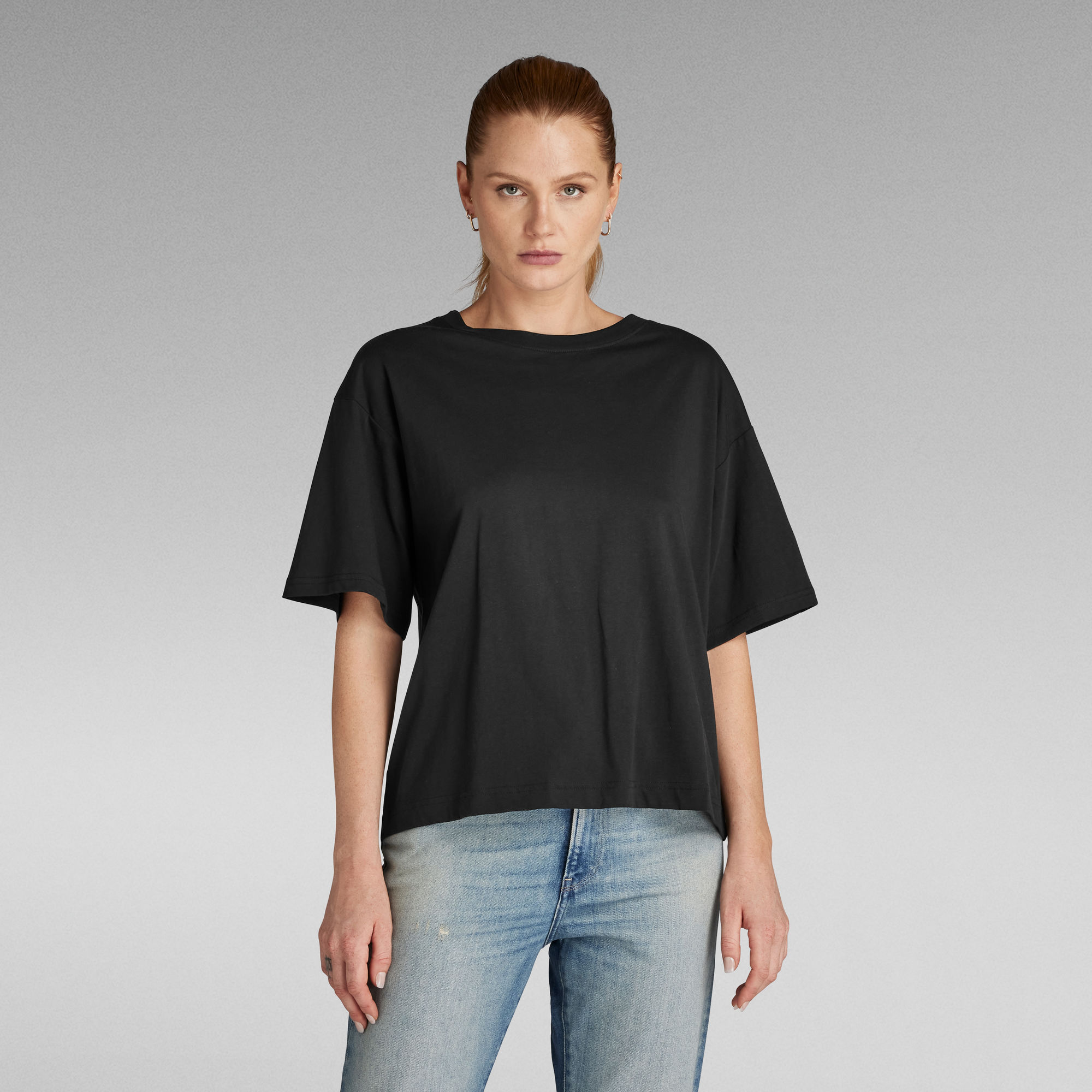 Loose Fit Top - Schwarz - Damen