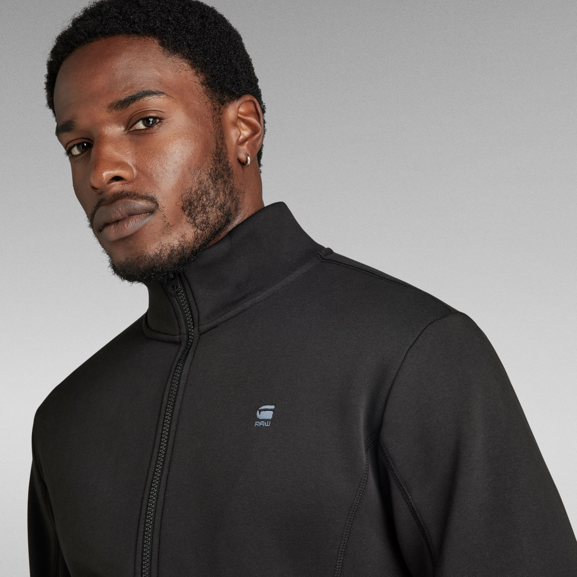 G-Star RAW Track Jacket Sweater Zwart Heren